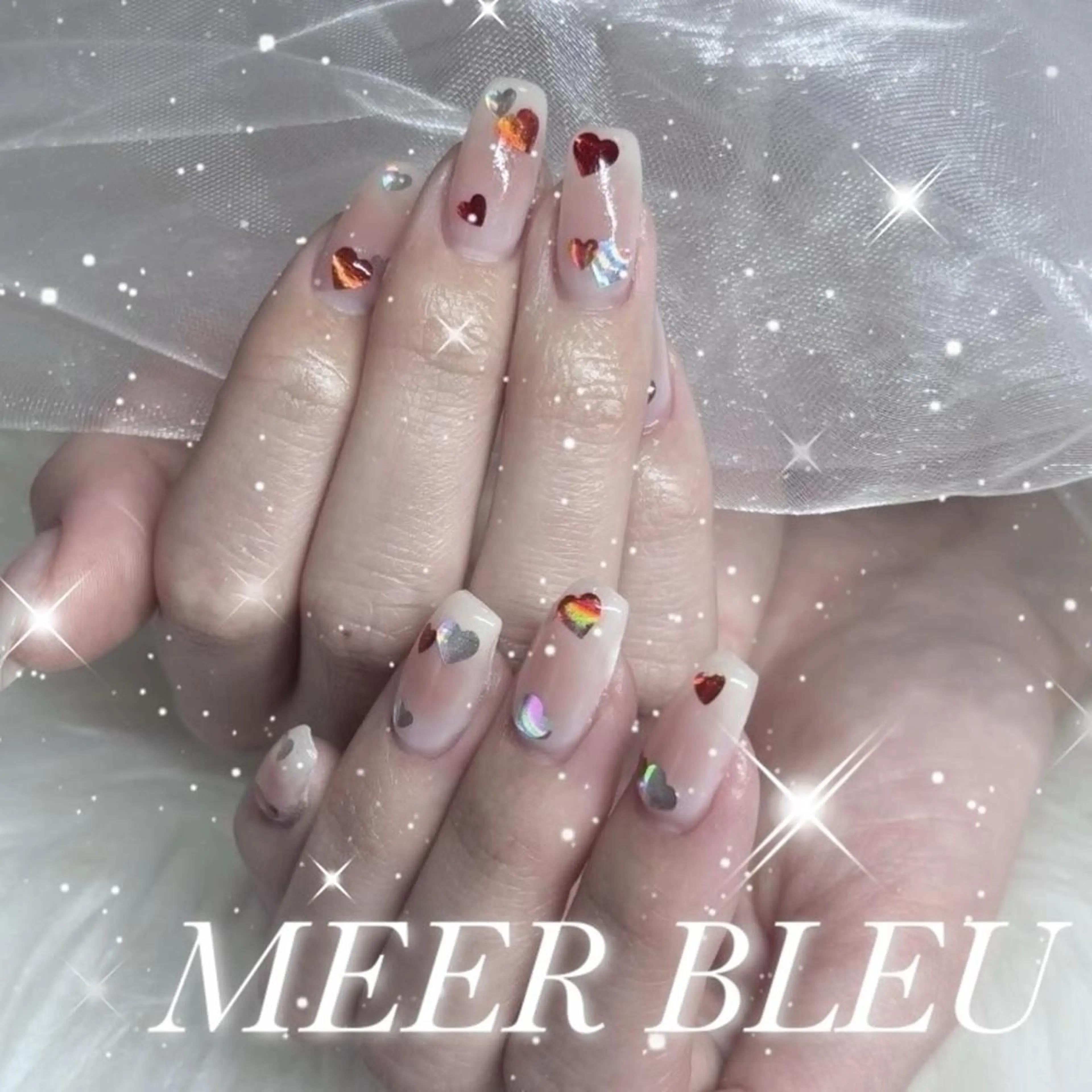 ネイル ハンドネイル MEER BLEU Risaのネイルデザイン