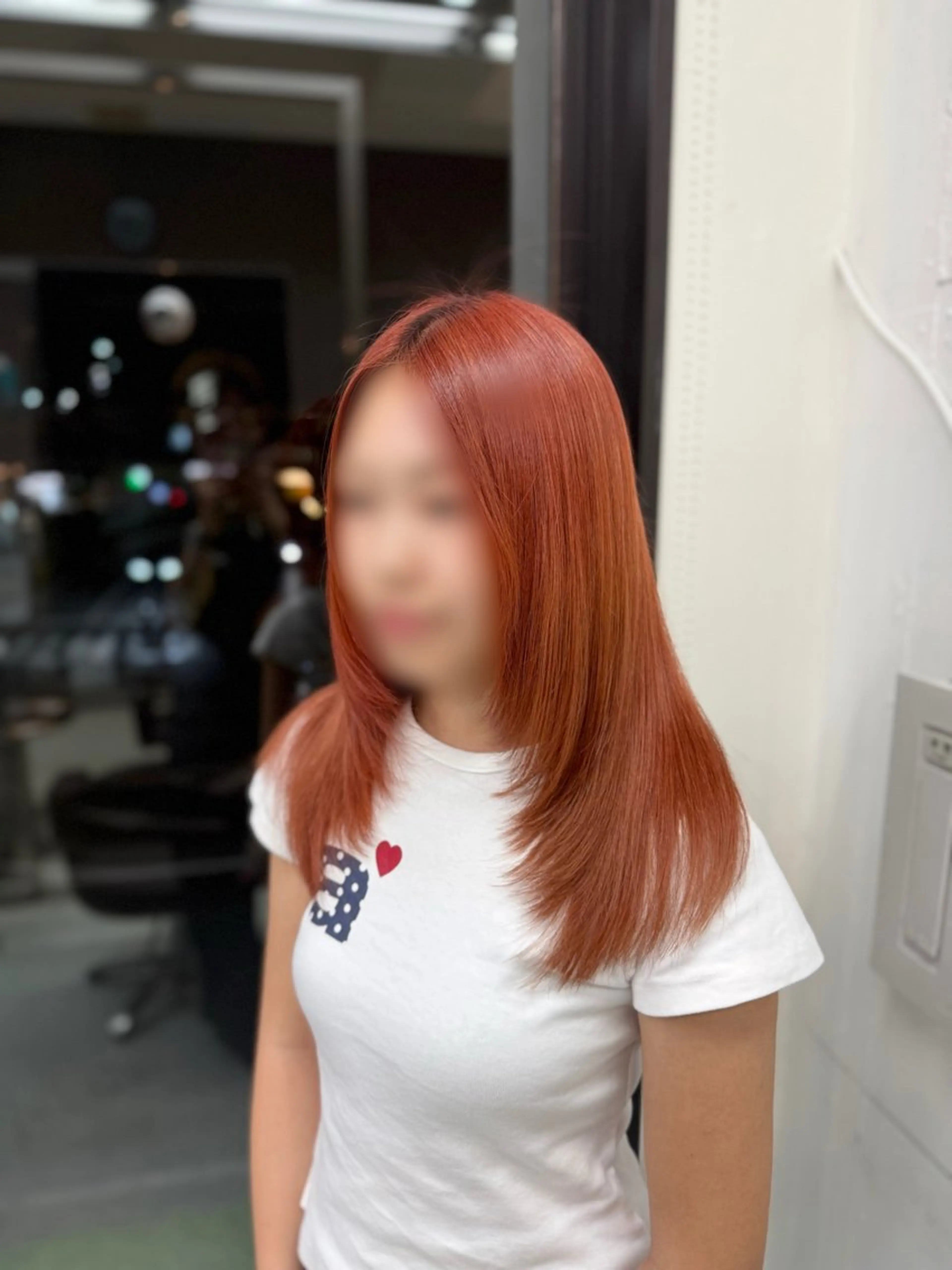 ロング カラー 新井優馬｜縮毛矯正/ 地毛風ストレートのヘアスタイル