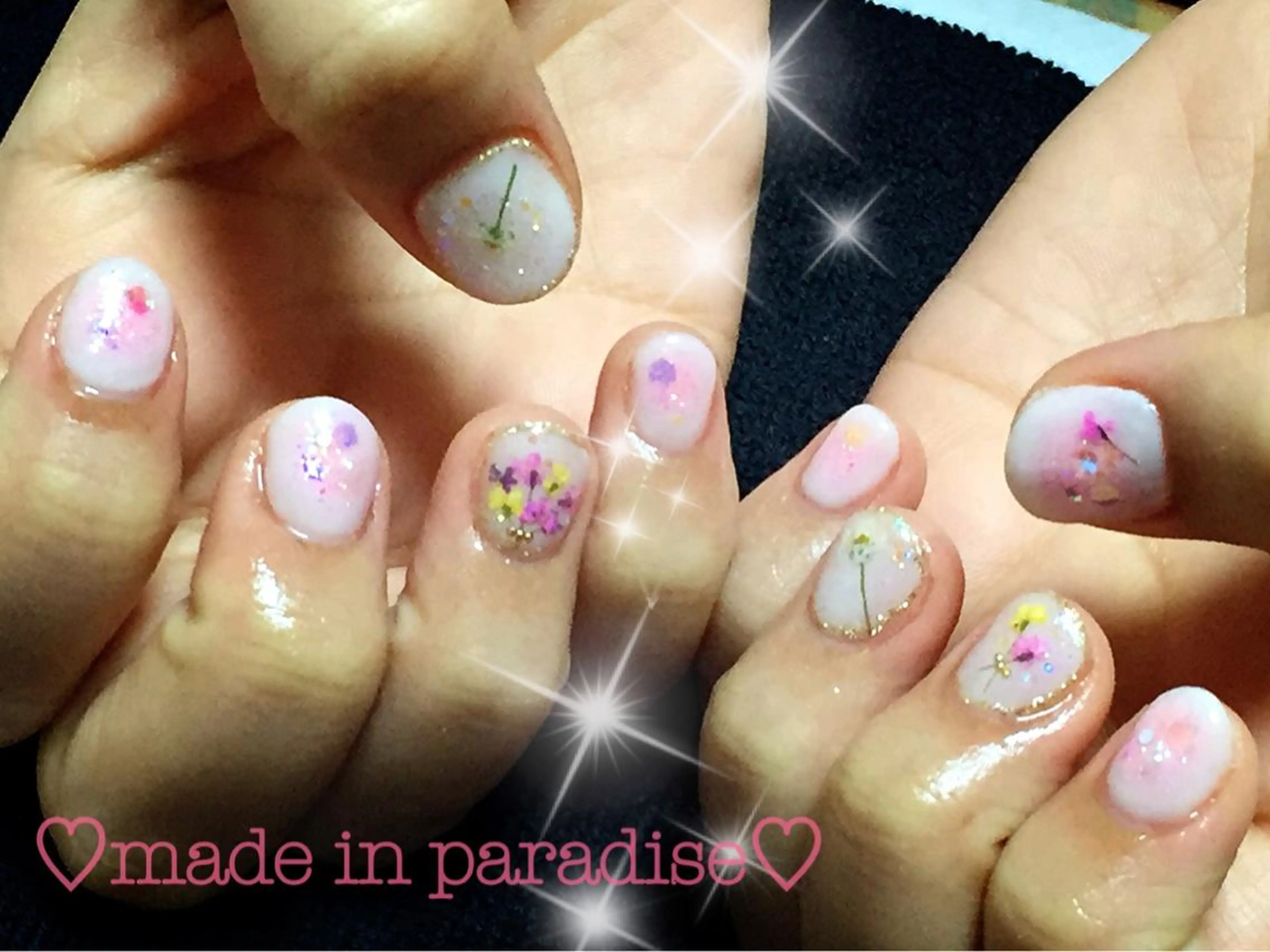 ネイル チークネイル うるま市サロン Yuko Izawaのネイルデザイン