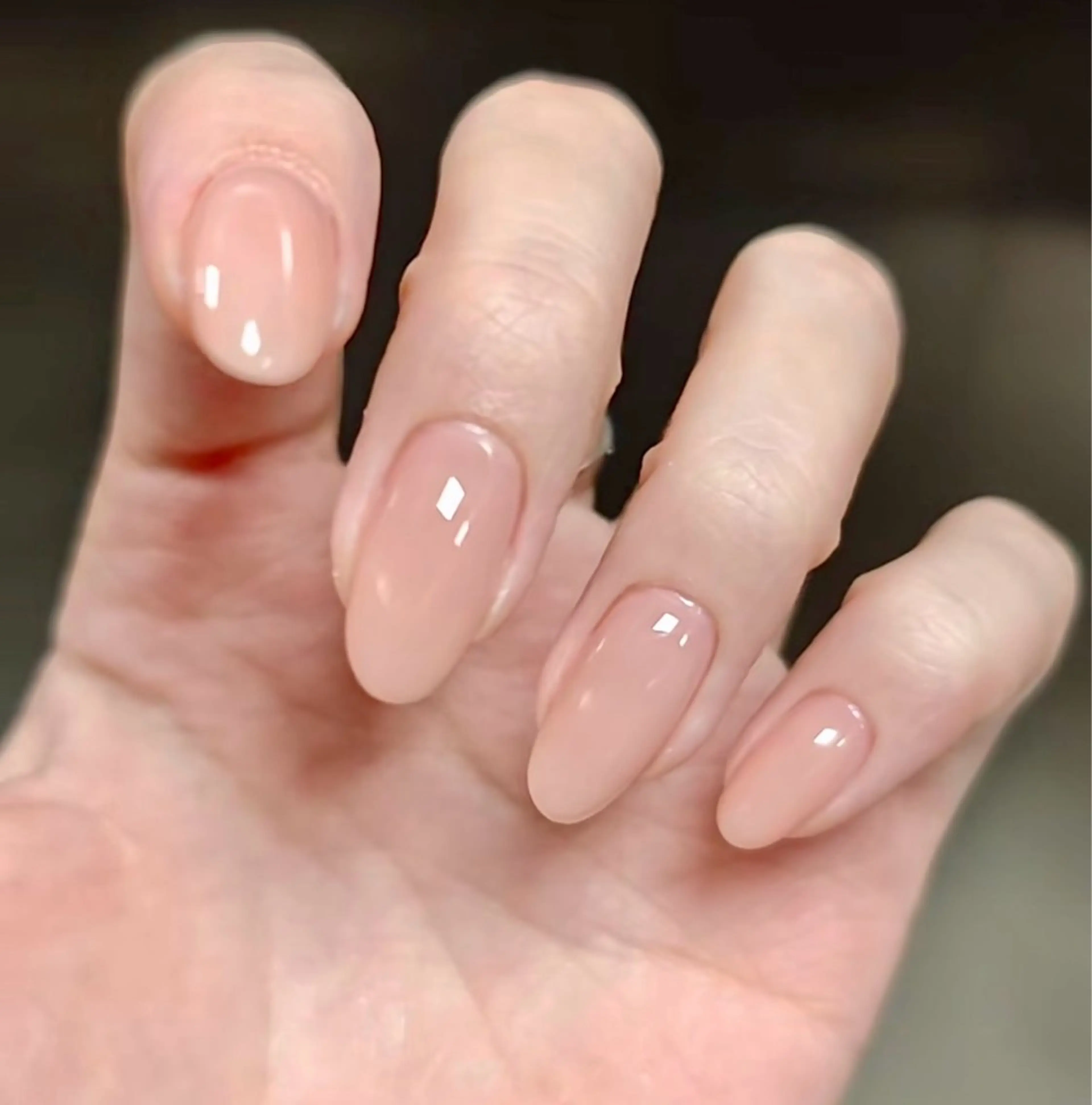 ネイル アートネイル オーロラネイル チークネイル 長さ出し フレンチネイル ハンドネイル ハンドケア Yumi Nail Seiのネイルデザイン