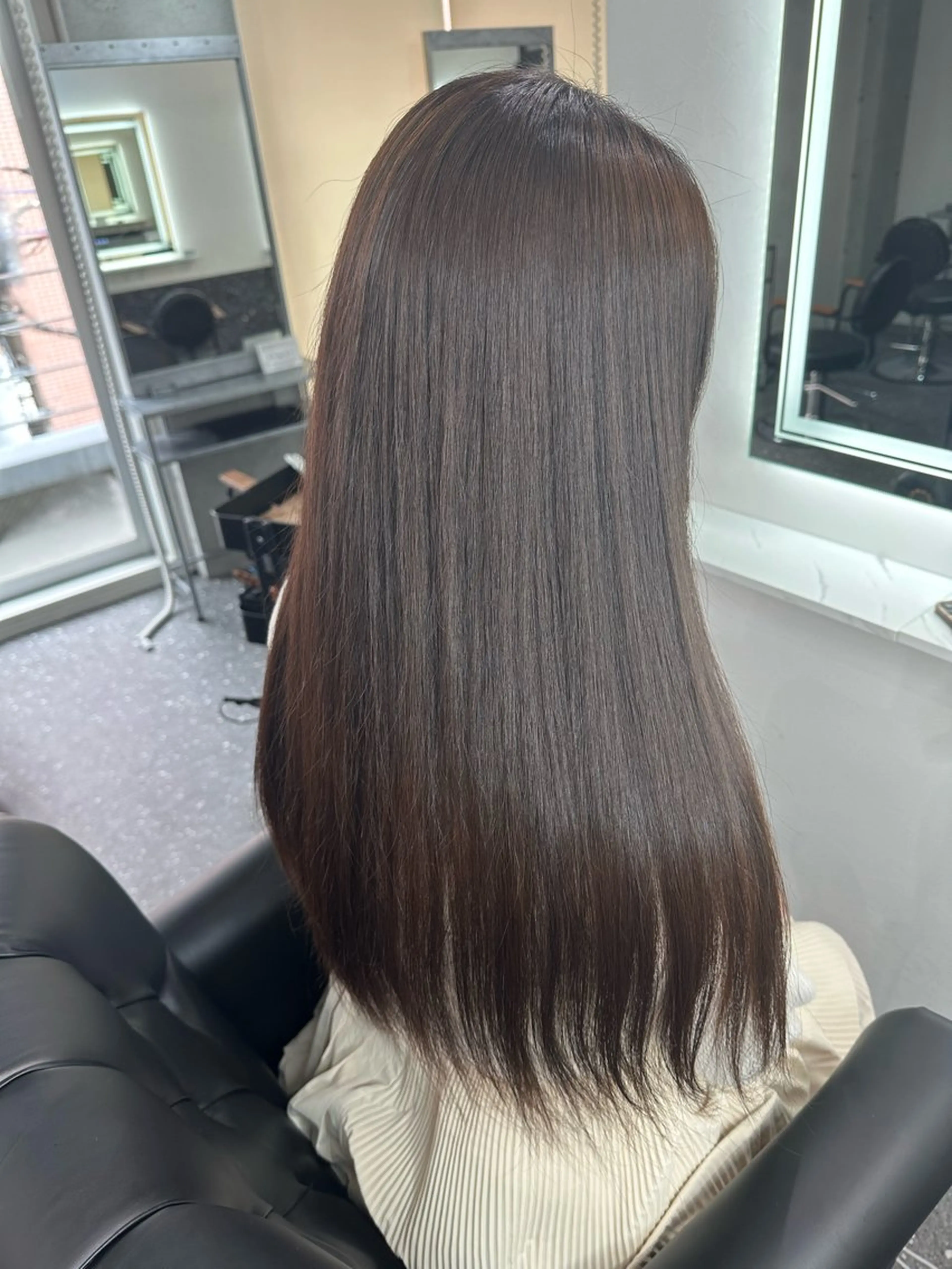 ロング パーマ カット 縮毛矯正 トリートメント 髪質改善⭐️縮毛矯正 中野⭐️Rinaのヘアスタイル