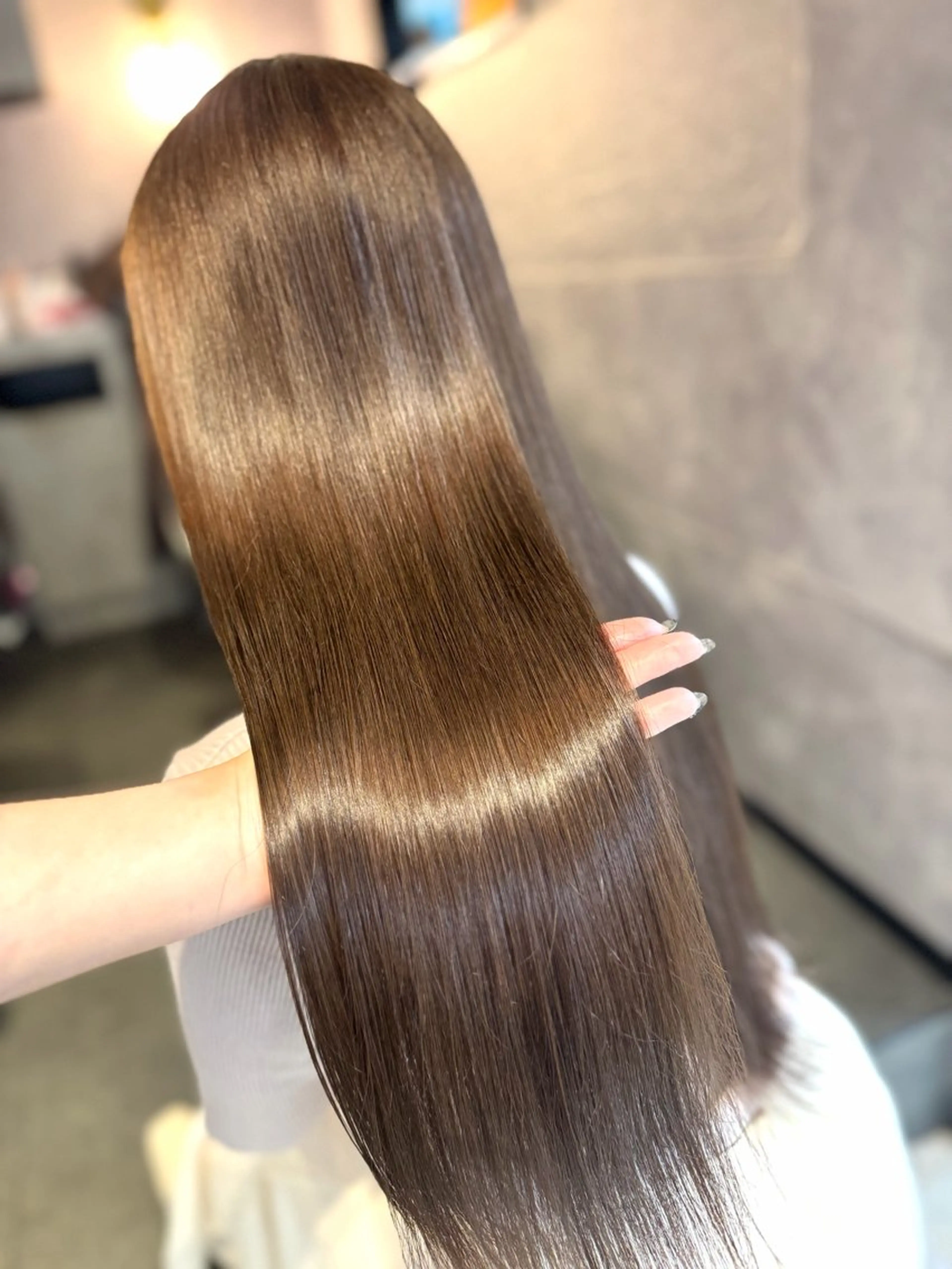 ロング カラー ヘアカラー トリートメント 🩶鈴木茉奈🩶艶髪 /透明感/暖色カラーのヘアスタイル