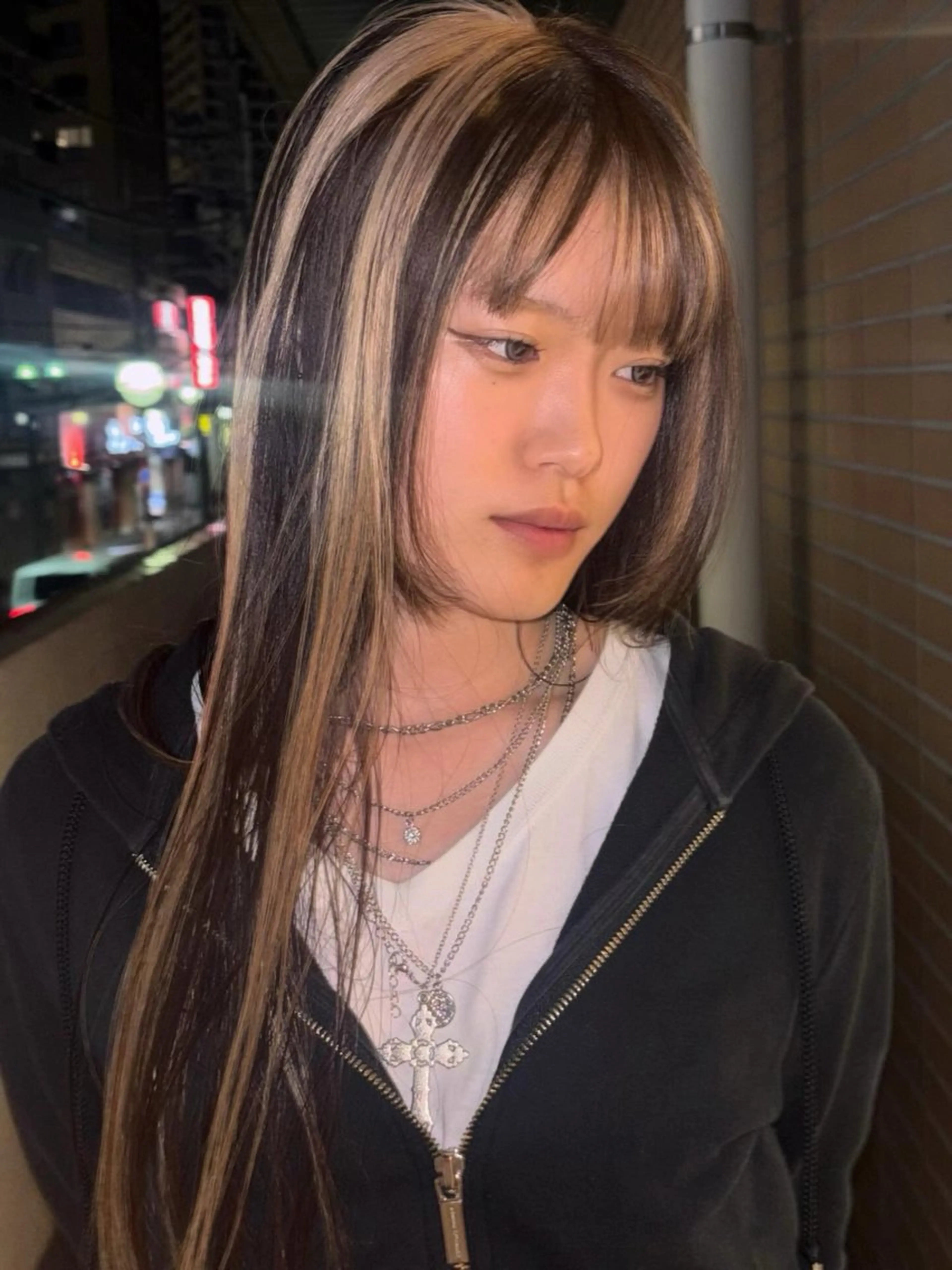 ロング カラー 似合わせカット レイヤー/ボブ /🦋Ayana🦋のヘアスタイル