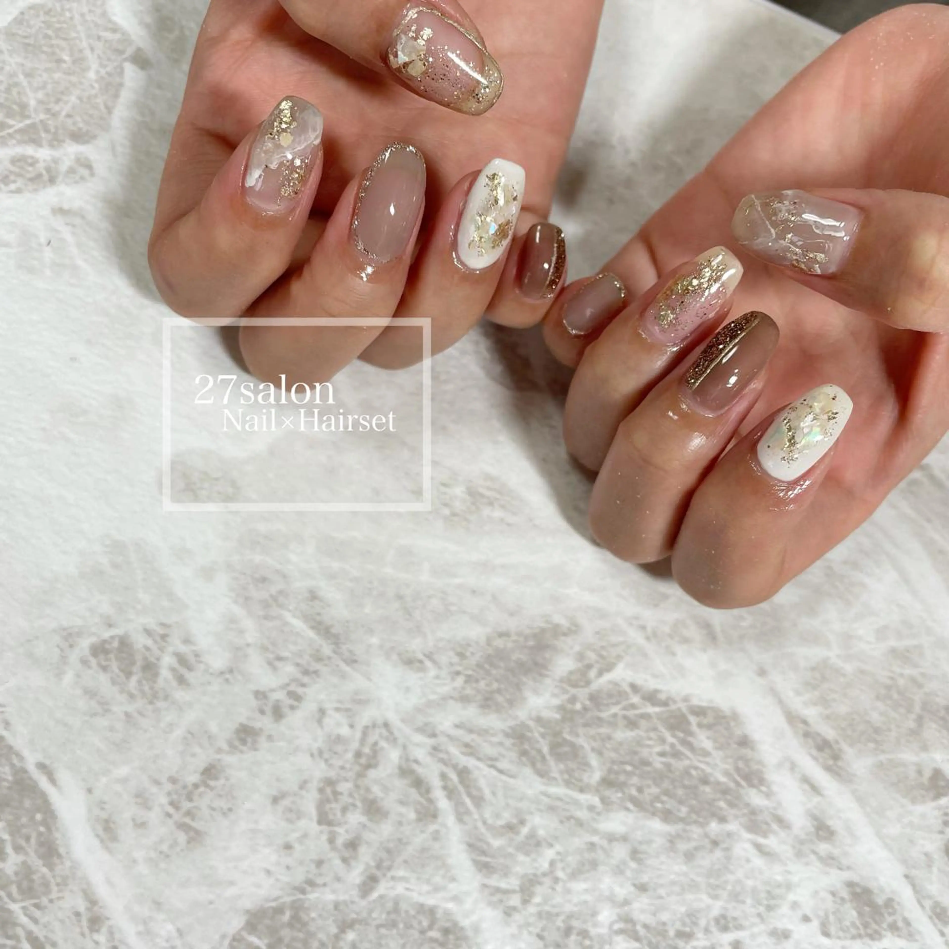 ネイル ニュアンスネイル 27salon yuinaのネイルデザイン