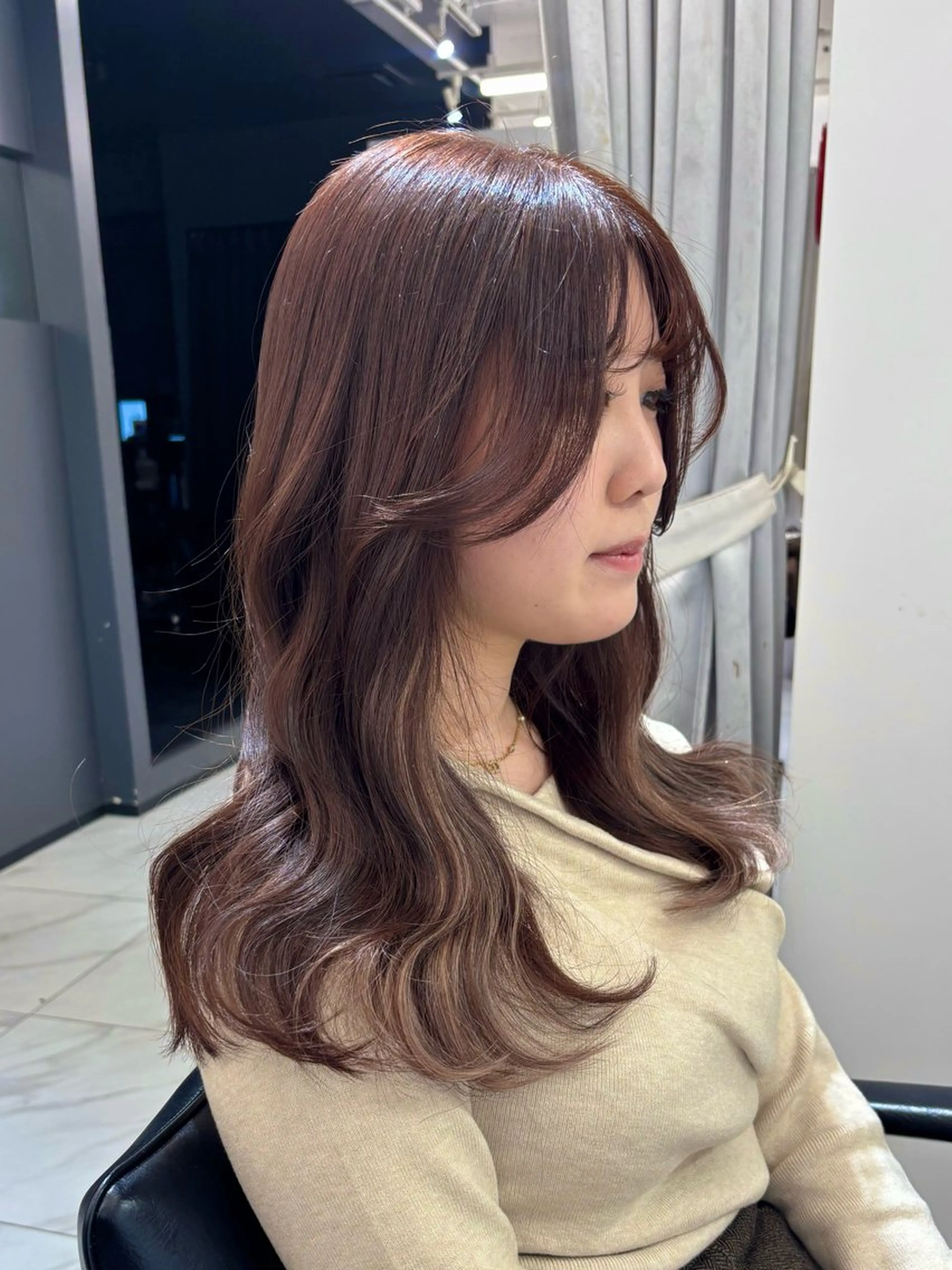 ロング カラー ブラウンカラー エクステ 🩶大人韓国ヘア 渋谷/Satsukiのヘアスタイル