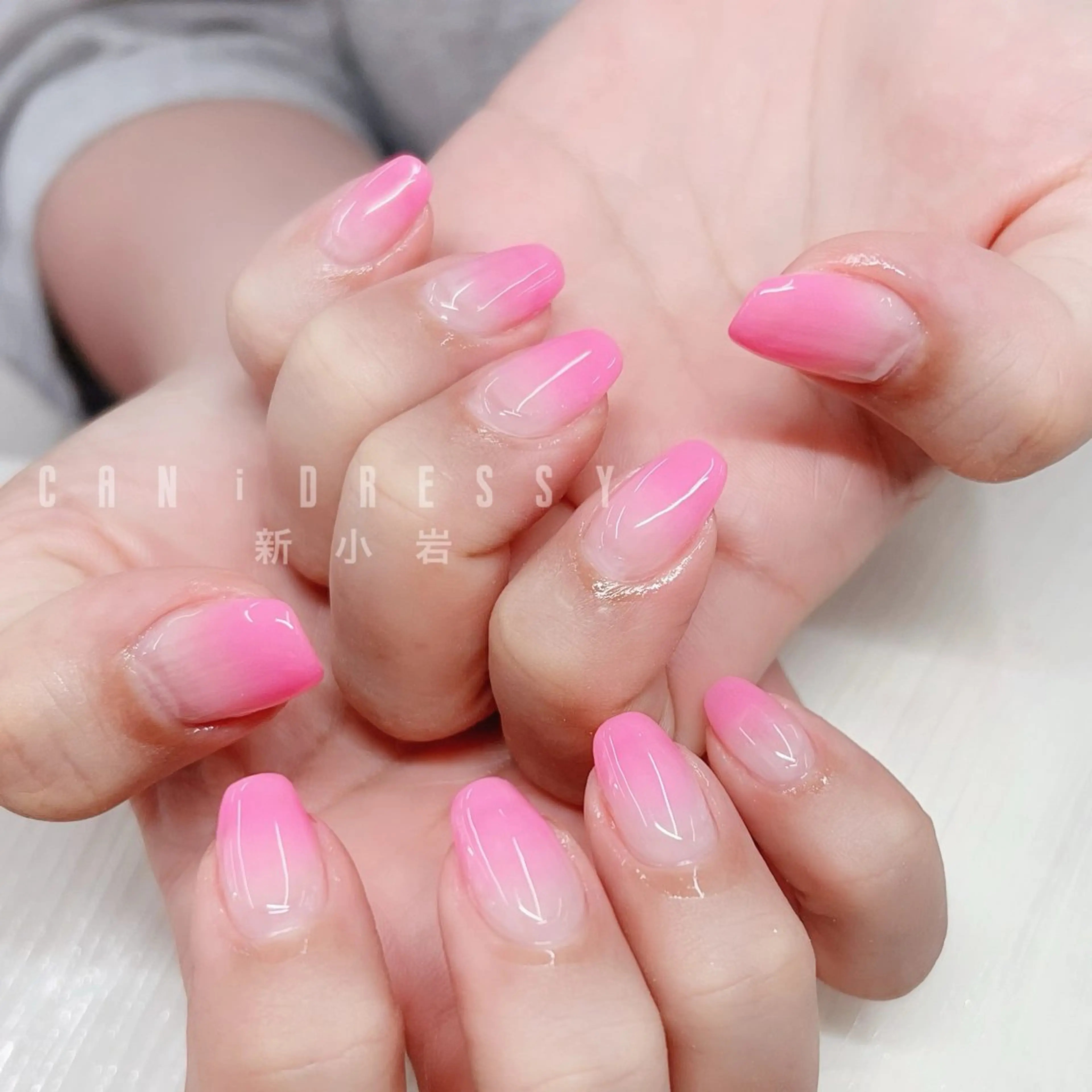 ネイル ピンク ハンドネイル キャンアイドレッシー 新小岩のネイルデザイン