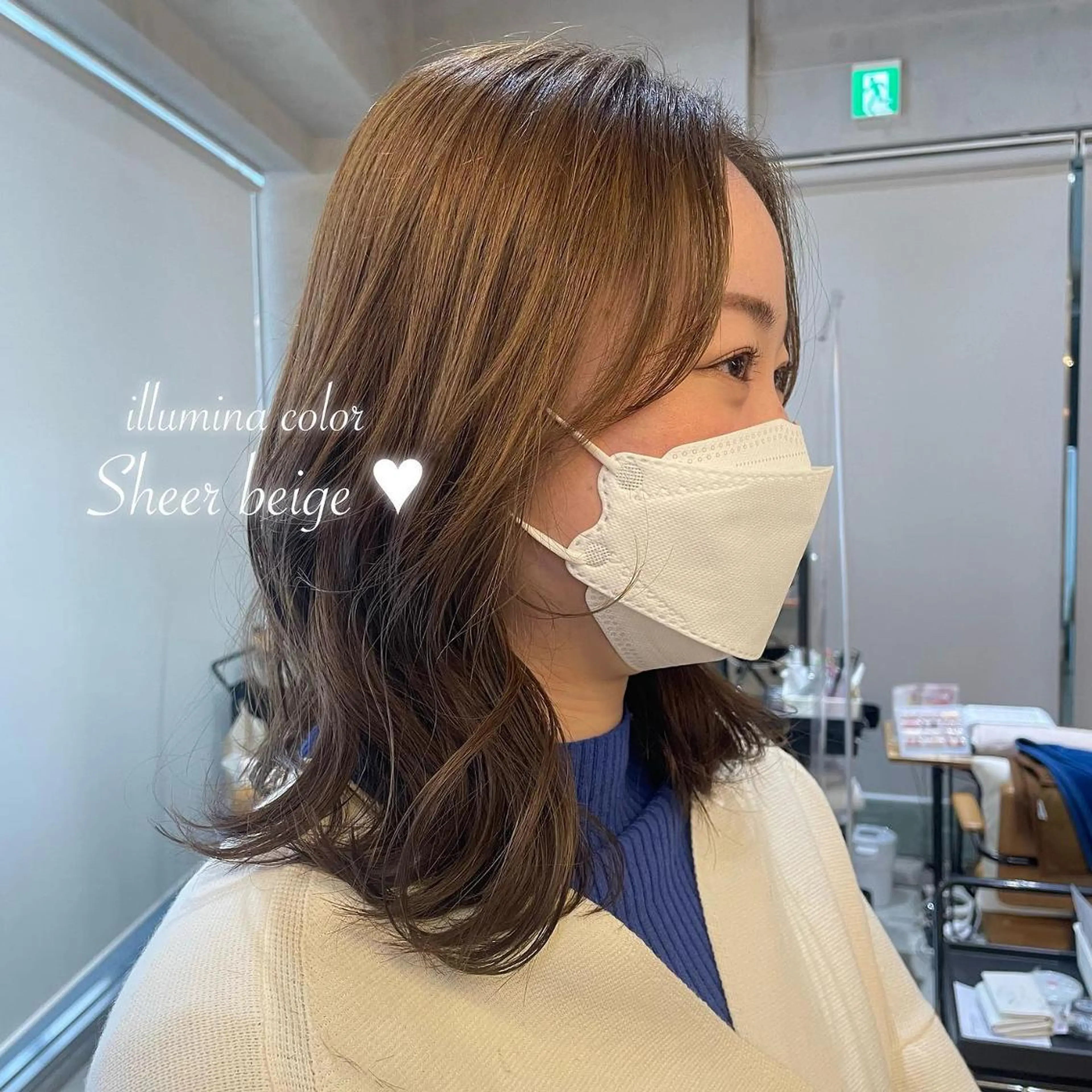 カラー ヘアアレンジ ベージュカラー ブリーチ 透明感カラー イルミナカラー ブリーチなしカラー 𝙢𝙞𝙮𝙪🎀 girly hairのヘアスタイル