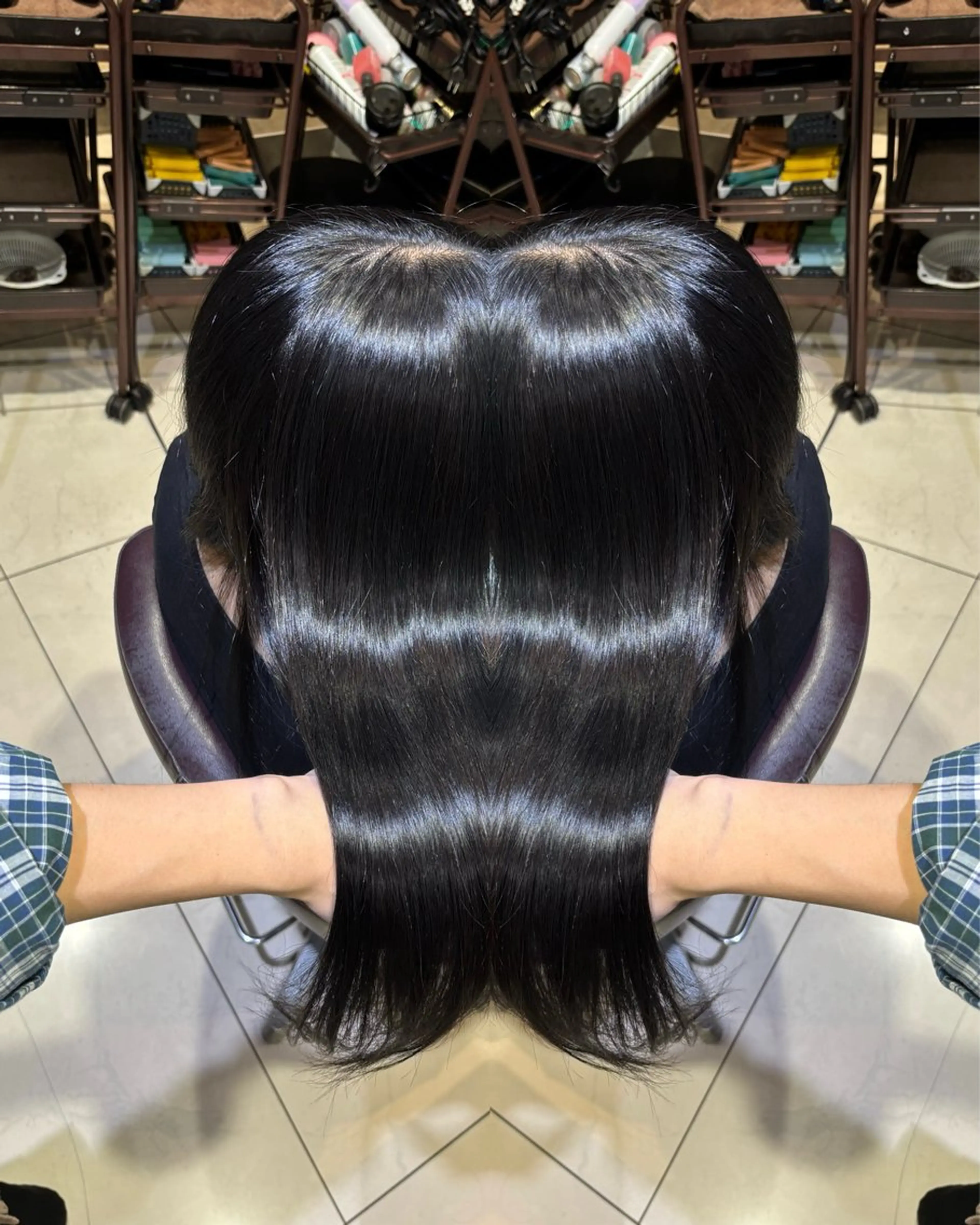 ロング カラー カット ヘアカラー トリートメント 🩵レイヤー✖︎ 髪質改善🩵リョウヤのヘアスタイル