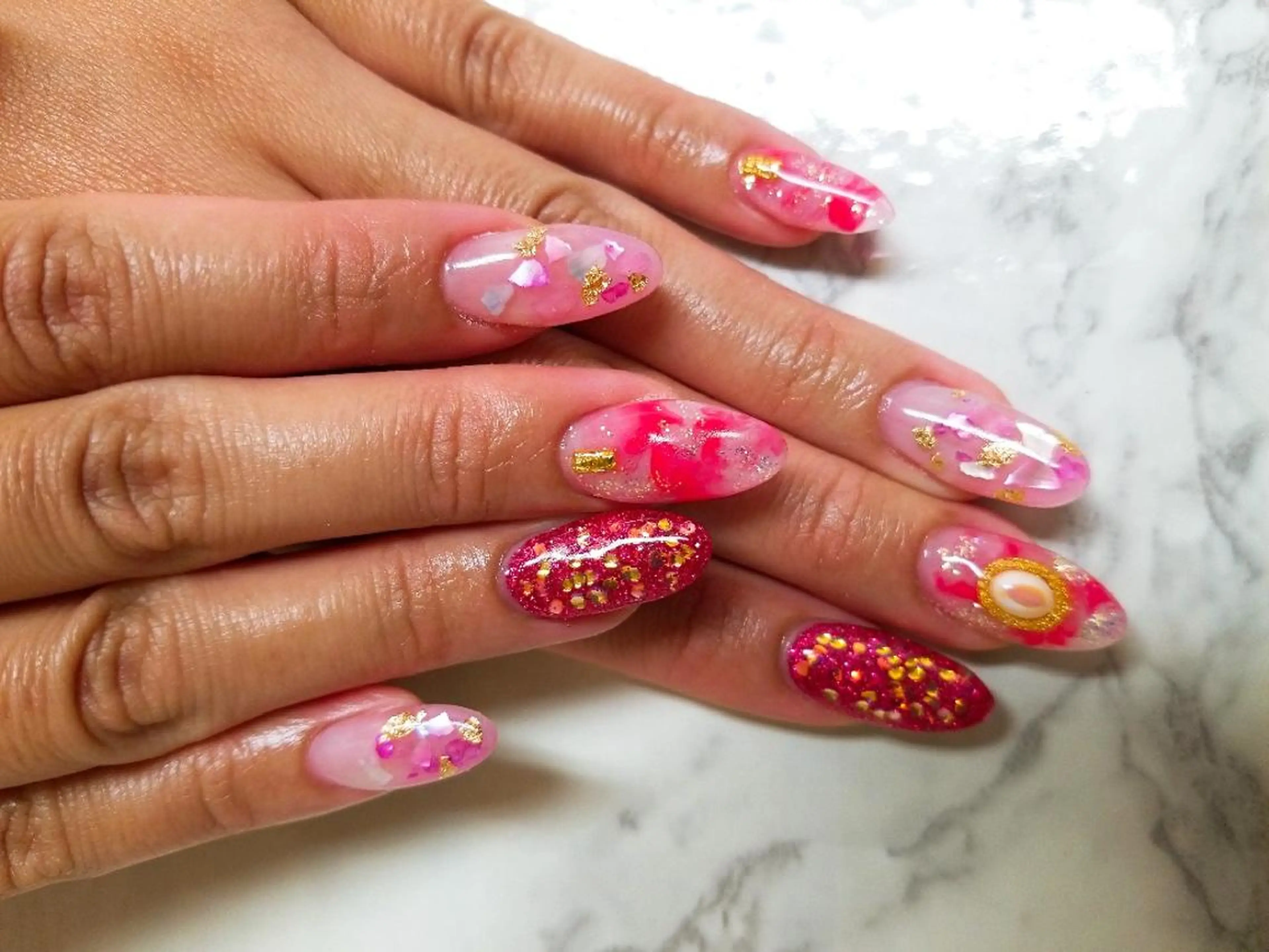 ネイル スカルプ指名No.1 河野　雑誌掲載サロンのネイルデザイン