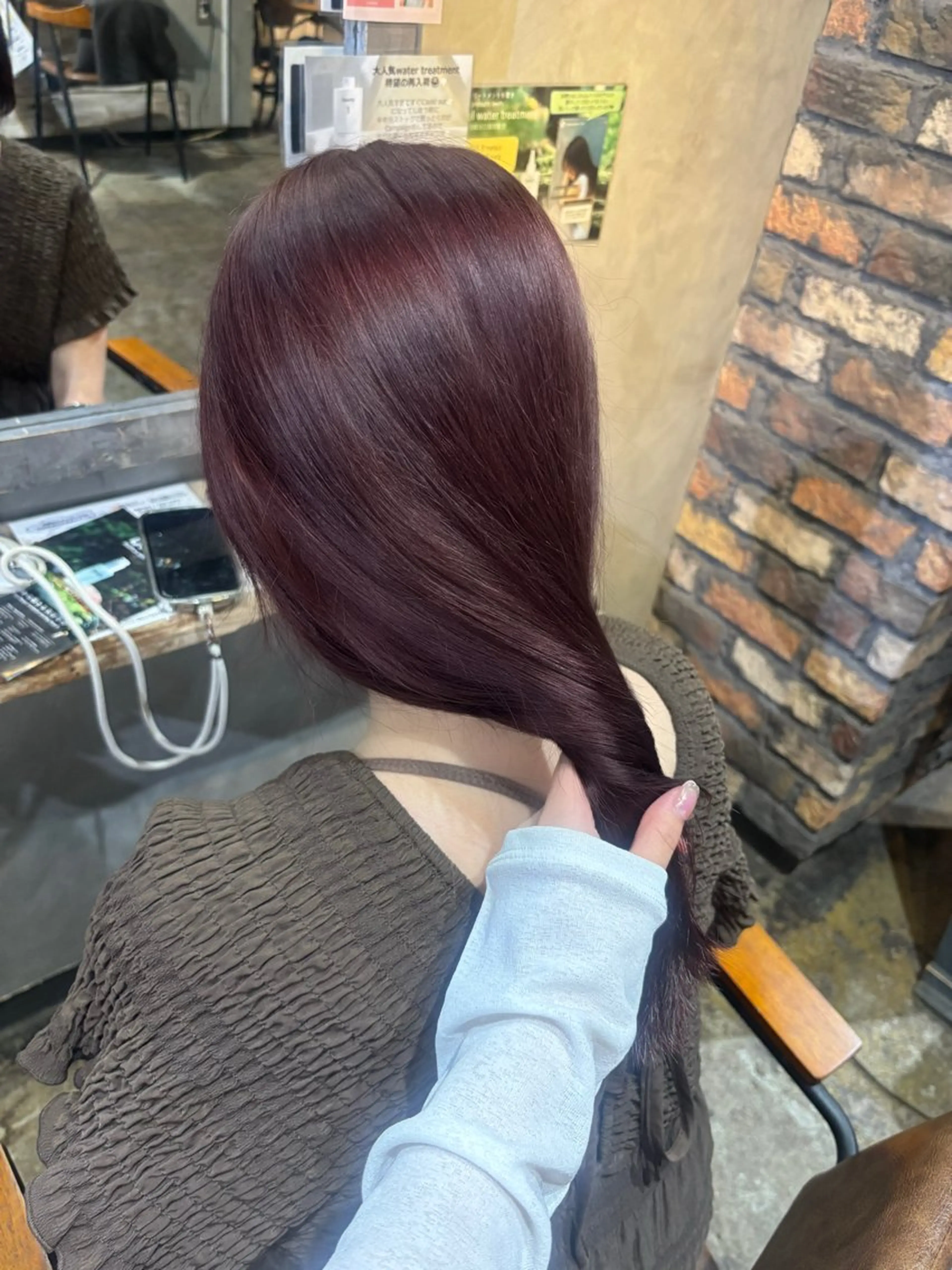 ロング カラー ラベンダーカラー ピンクカラー ピンクラベンダー ヘアカラー トリートメント 光本 杏のヘアスタイル