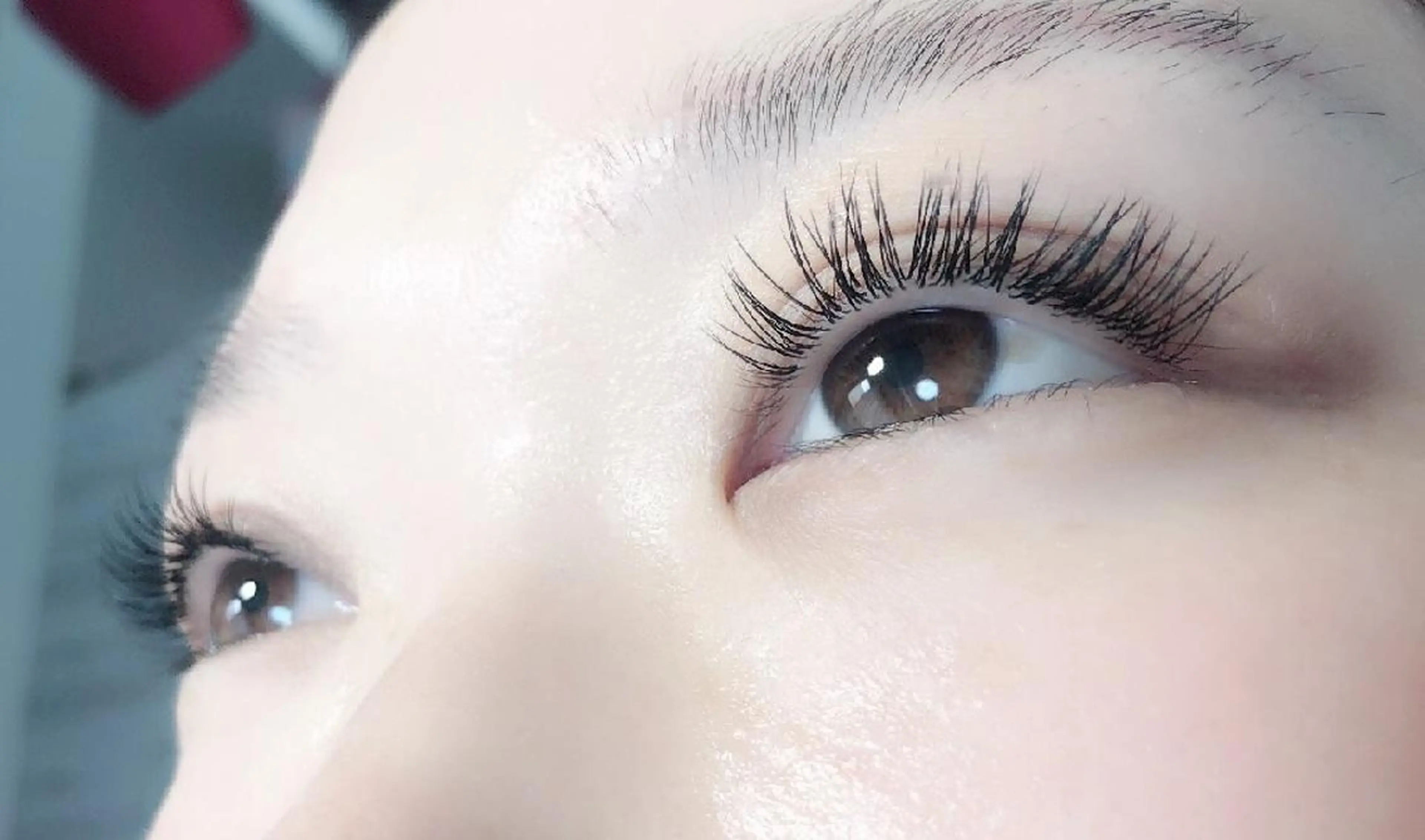 マツエク・マツパ 付け放題 フラットラッシュ ナチュラル 下まつげエクステ 一重×まつ毛パーマ 吉岡 ゆうなのマツエク・マツパデザイン