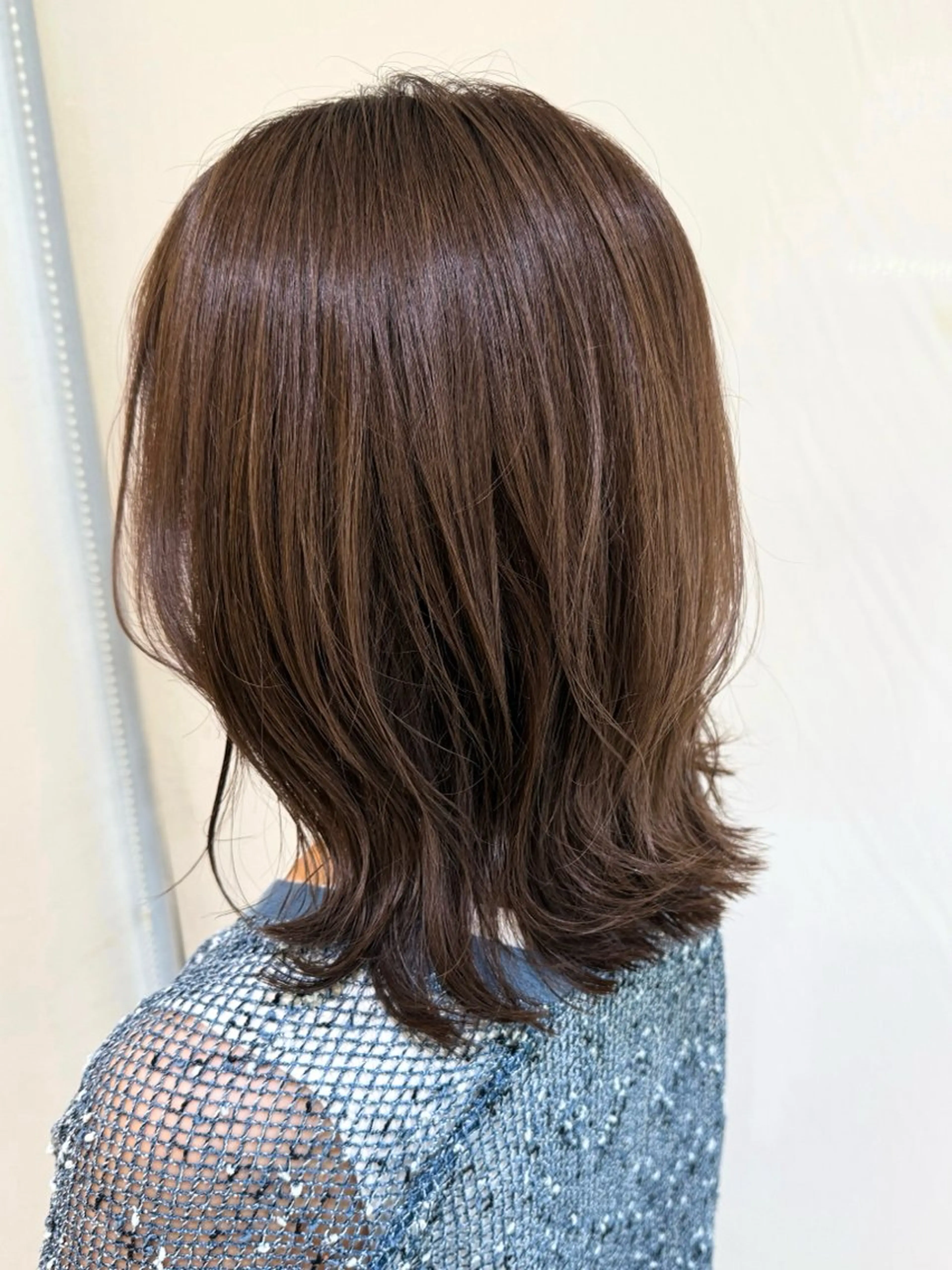 セミロング カラー ブラウンカラー モカブラウン カット ヘアカラー トリートメント 髪質改善縮毛矯正 💎TOMOのヘアスタイル