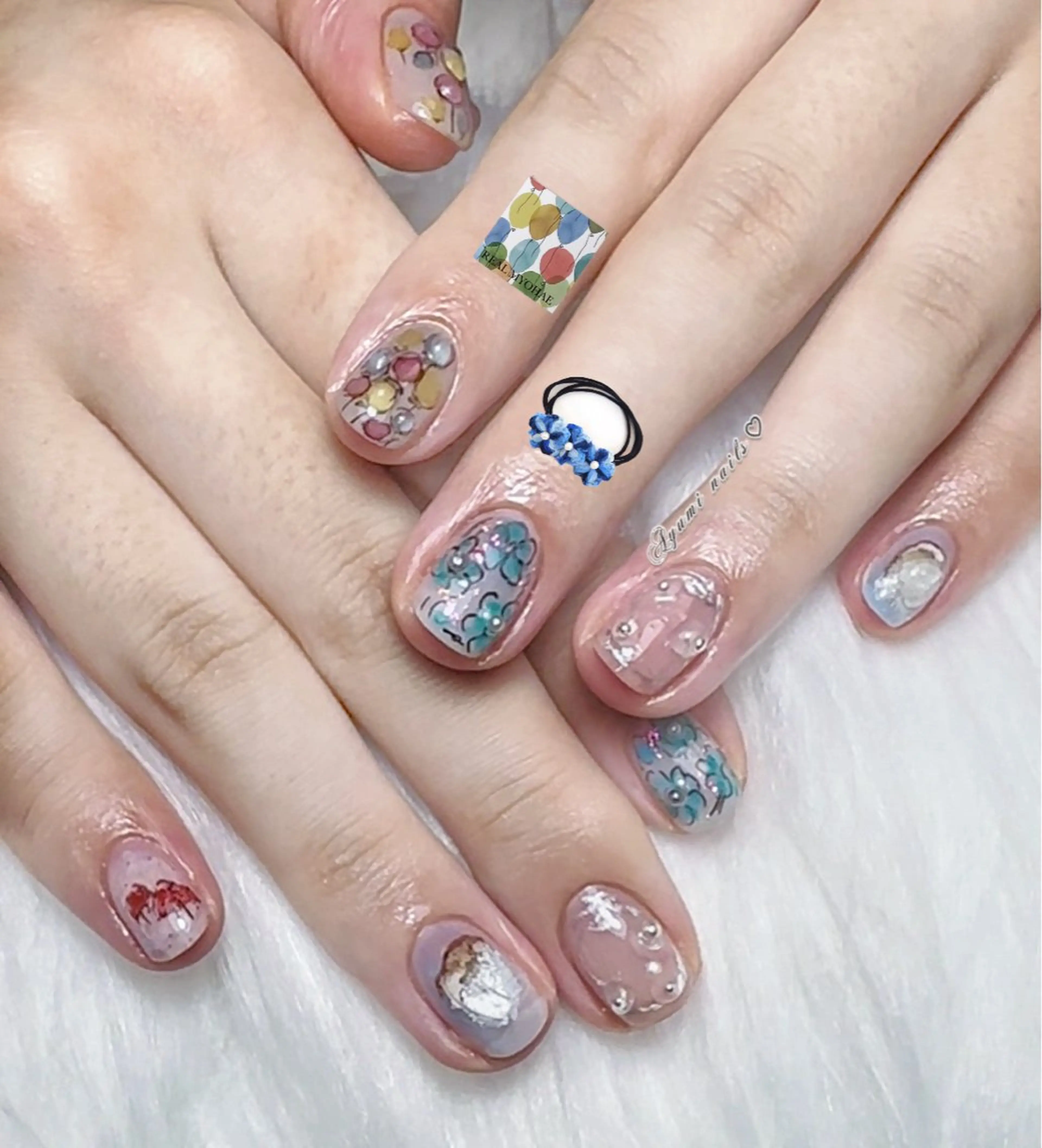 ネイル ハンドネイル YUMI ニュアンスnailsのネイルデザイン