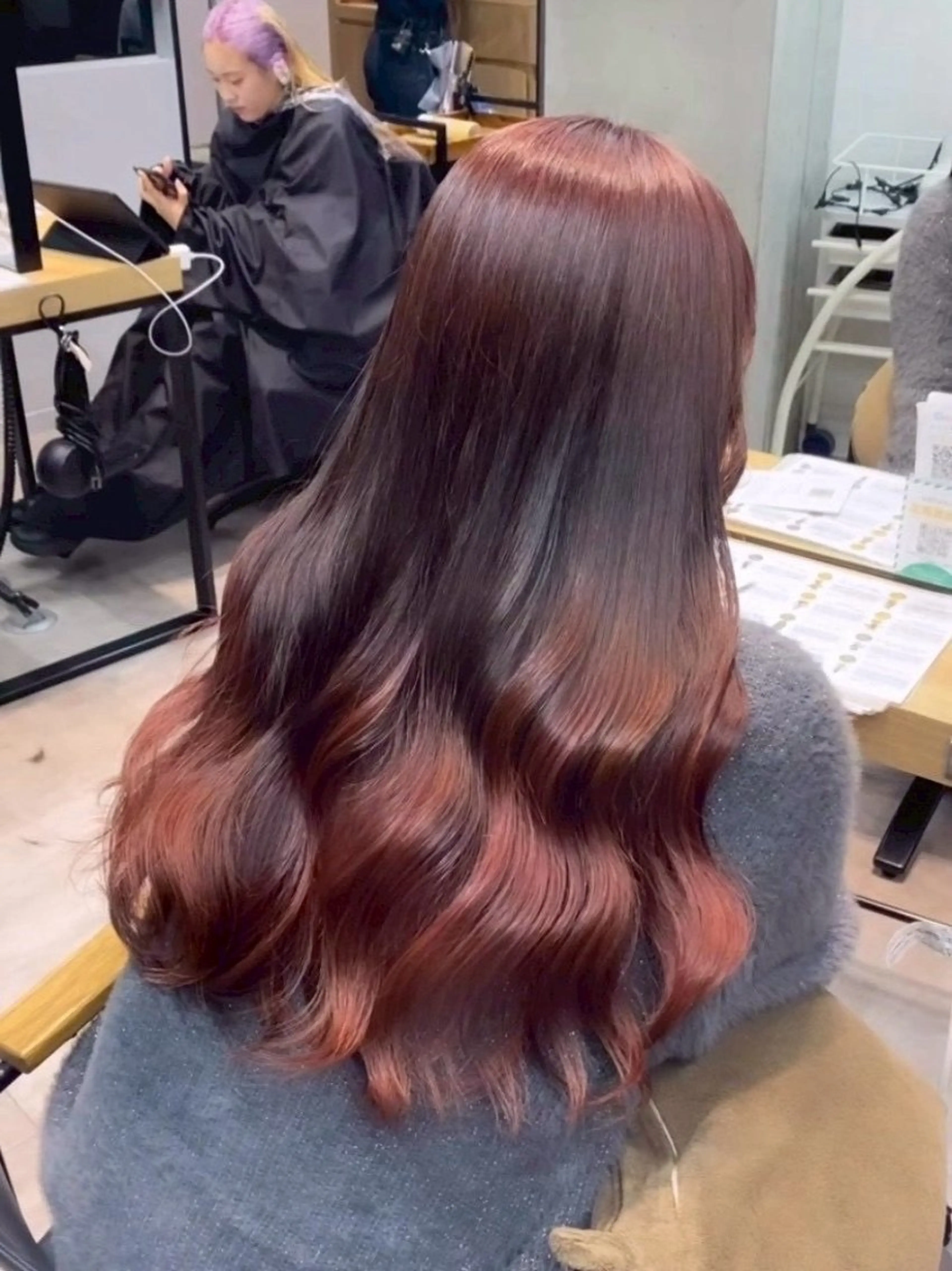 カラー ヘアカラー 原田 夏姫のヘアスタイル