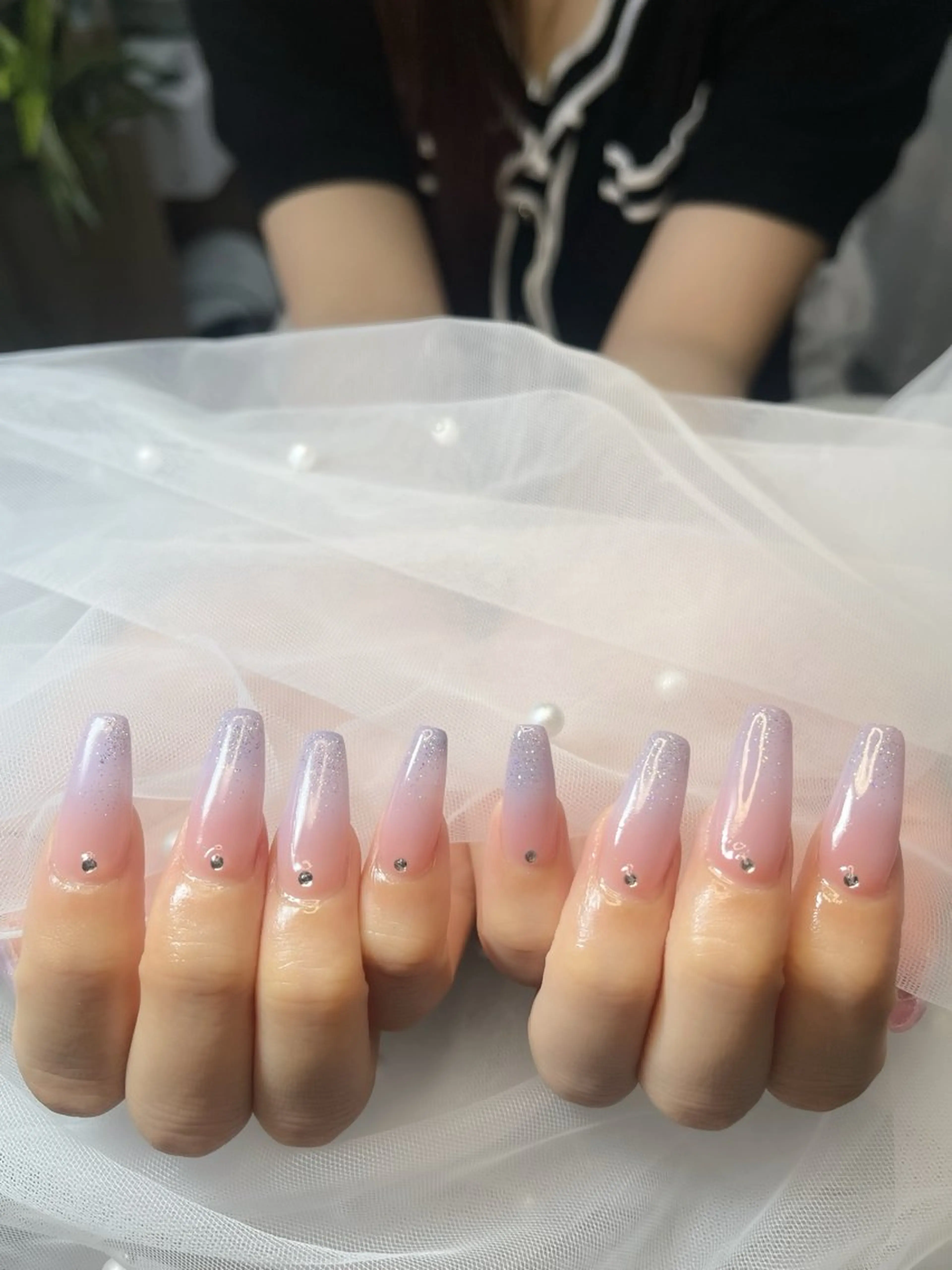 チップ長さ出グラデーション1センチから(ロング7000円)の写真