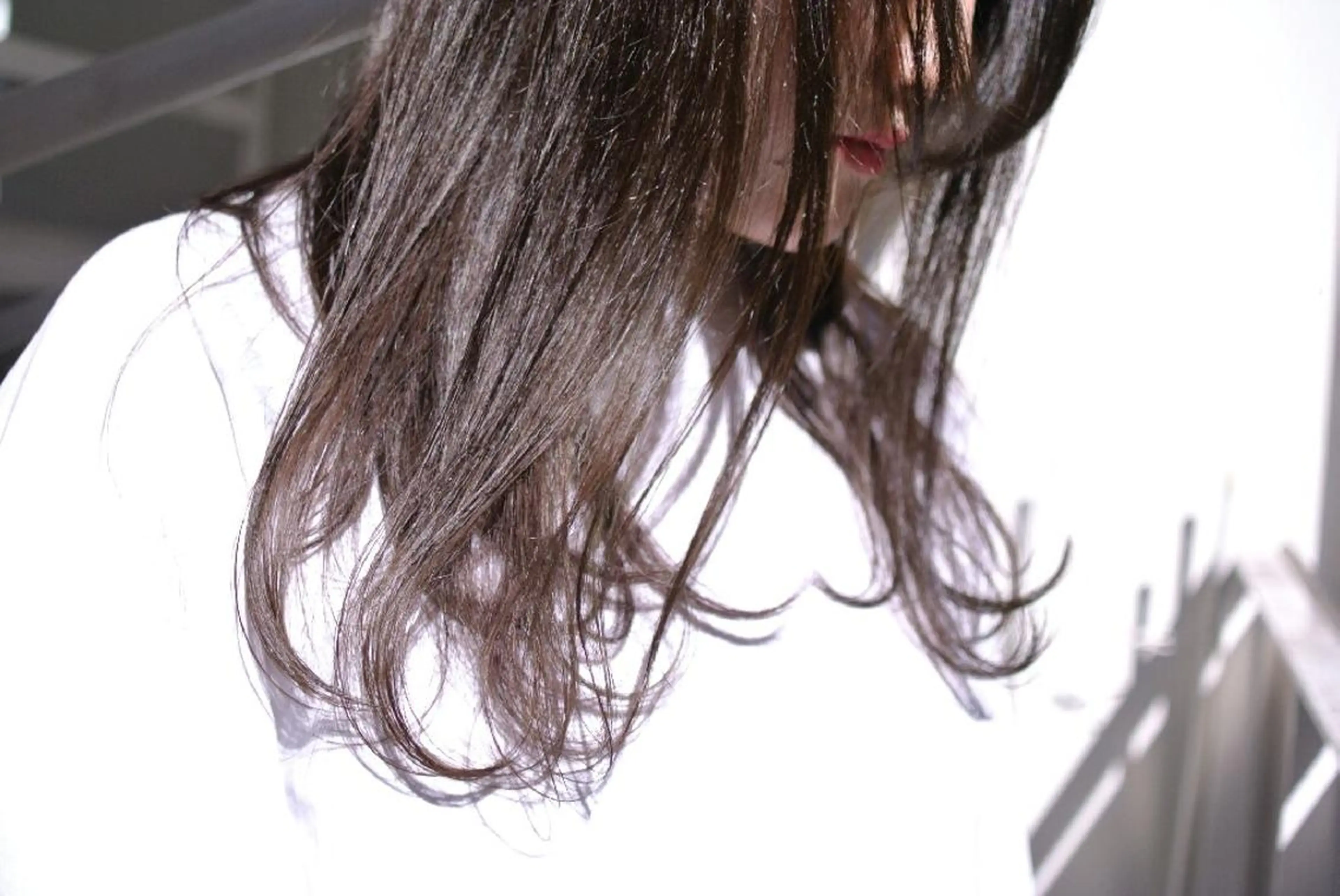 ミディアム セミロング ロング カラー 樋口 千尋のヘアスタイル