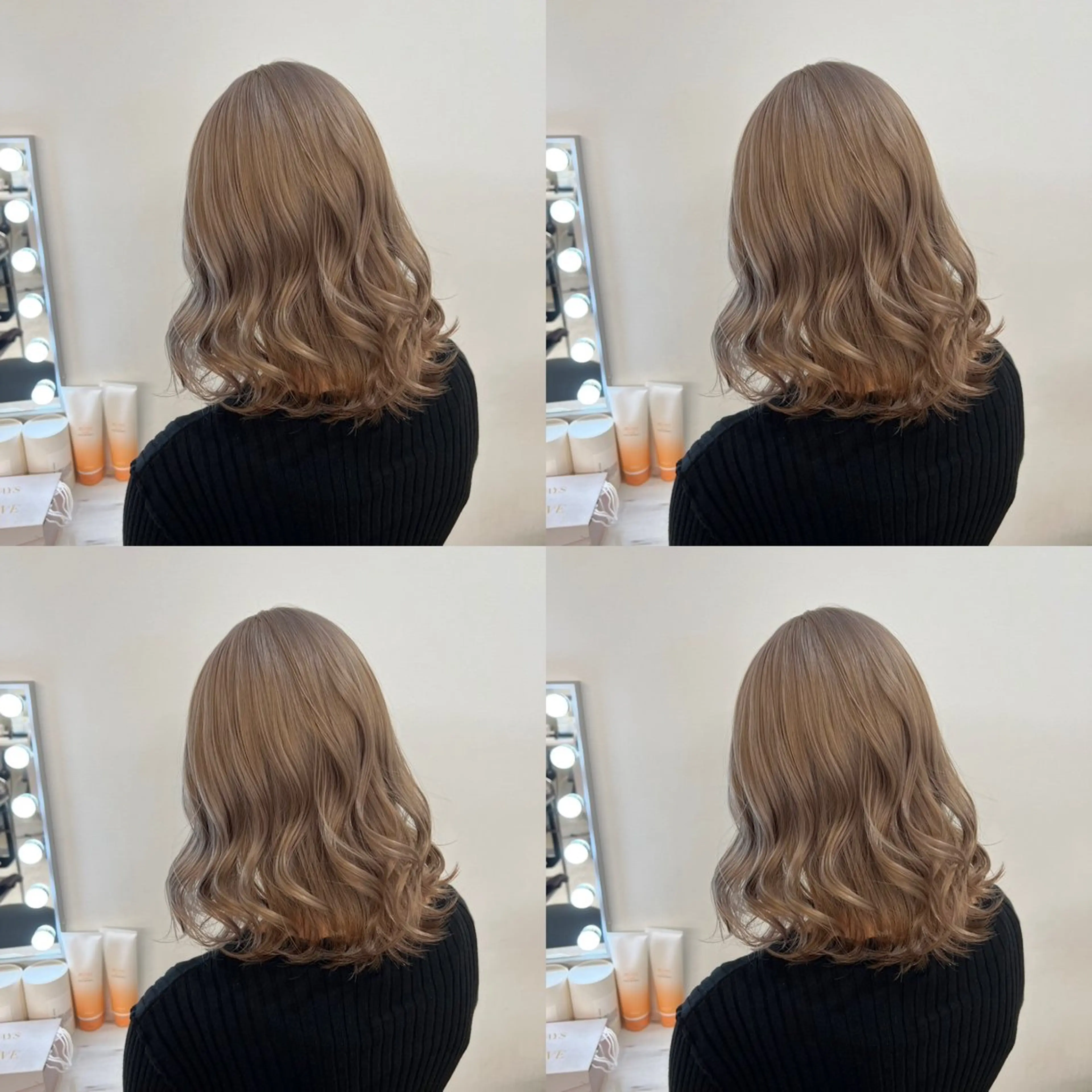 ミディアム カラー グレージュ ✨髪質改善✖︎顔周り レイヤー✨ナカムラのヘアスタイル