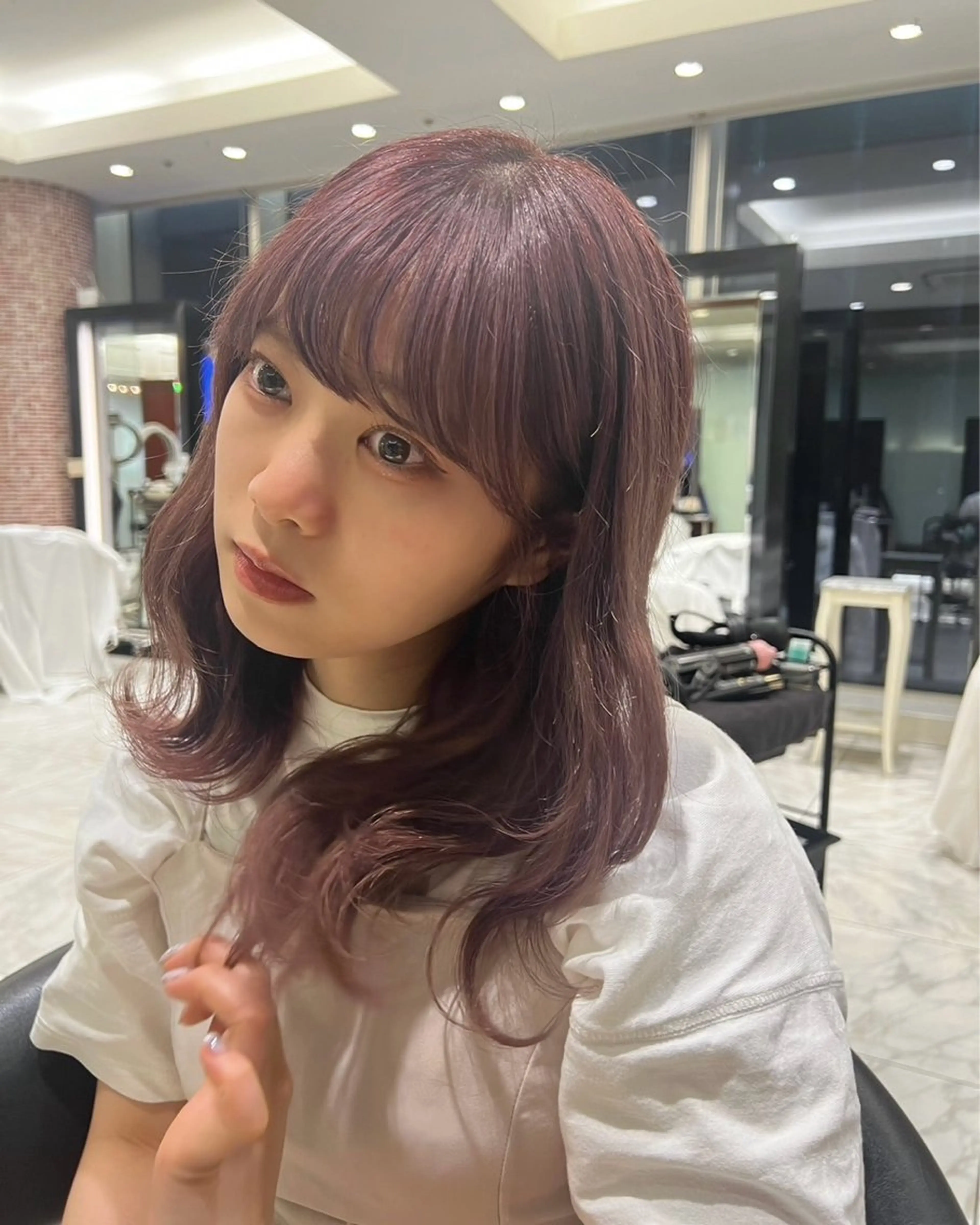 ミディアム カラー ブリーチ ピンクカラー ヘアカラー ハイトーン特化🫧 Yuseiのヘアスタイル