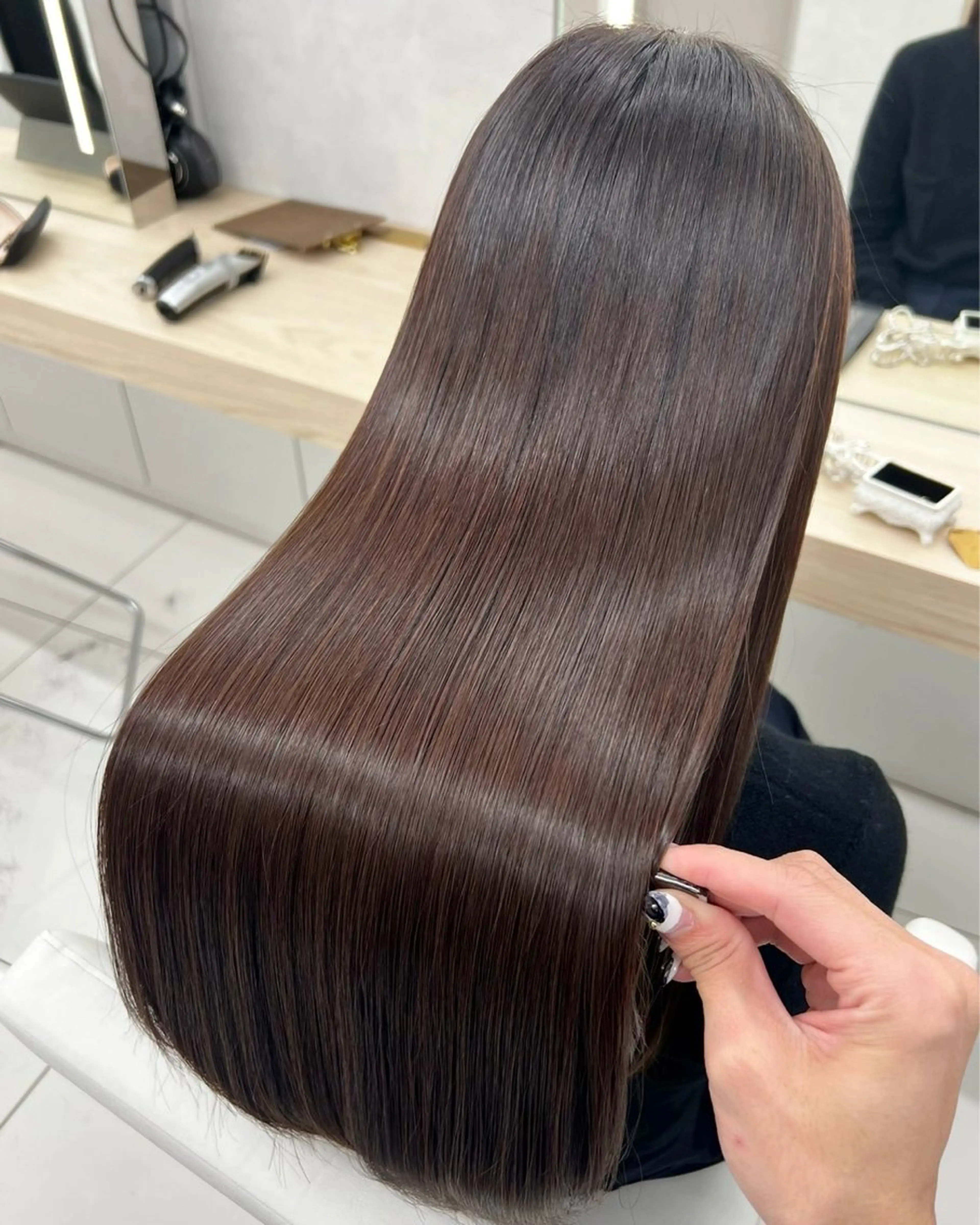 ロング ヘアカラー トリートメント 八幡山✨髪質改善 🪽FUUMAのヘアスタイル