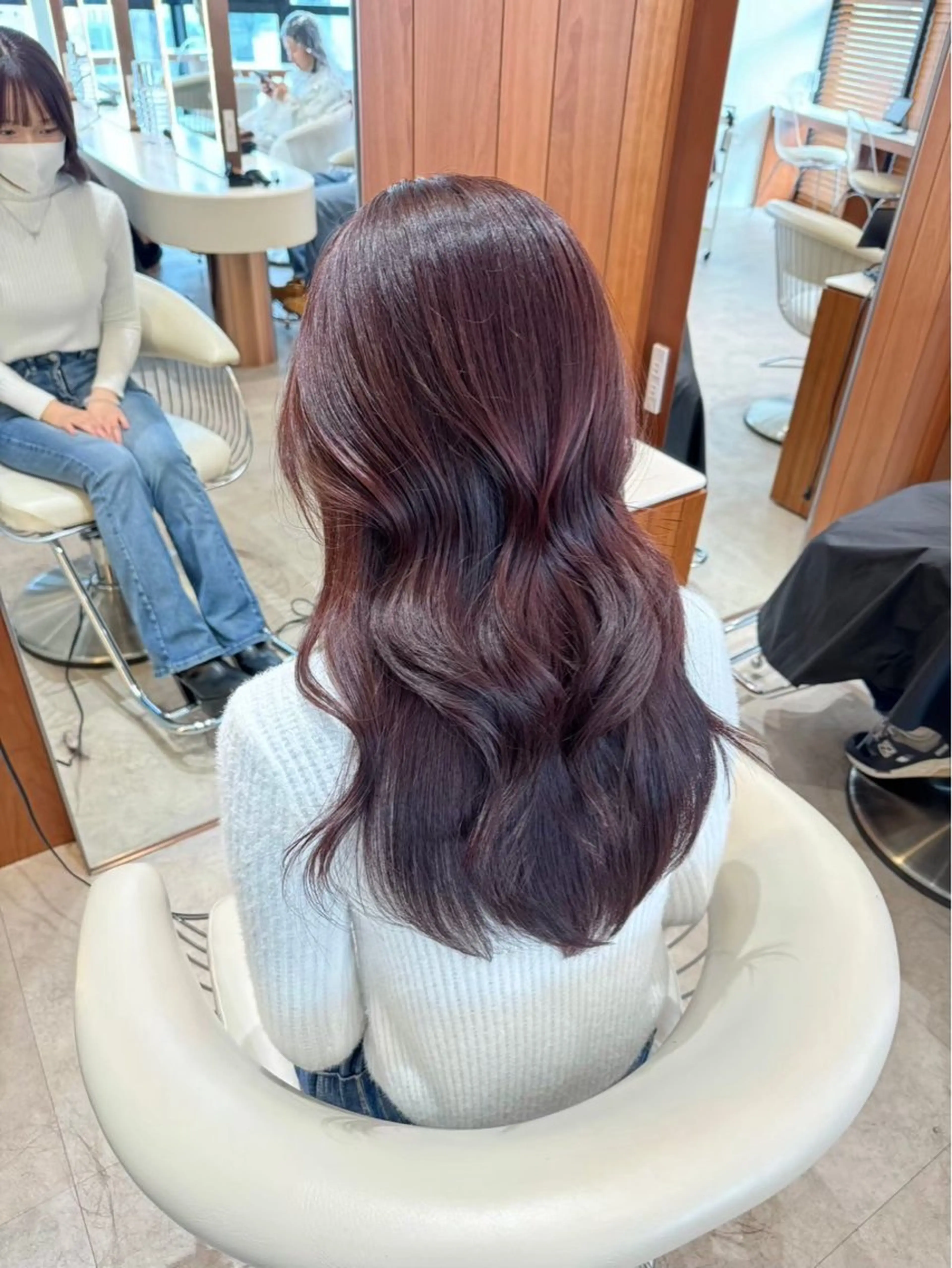 セミロング カラー 渋谷/韓国レイヤー 艶カラー特化マサキのヘアスタイル