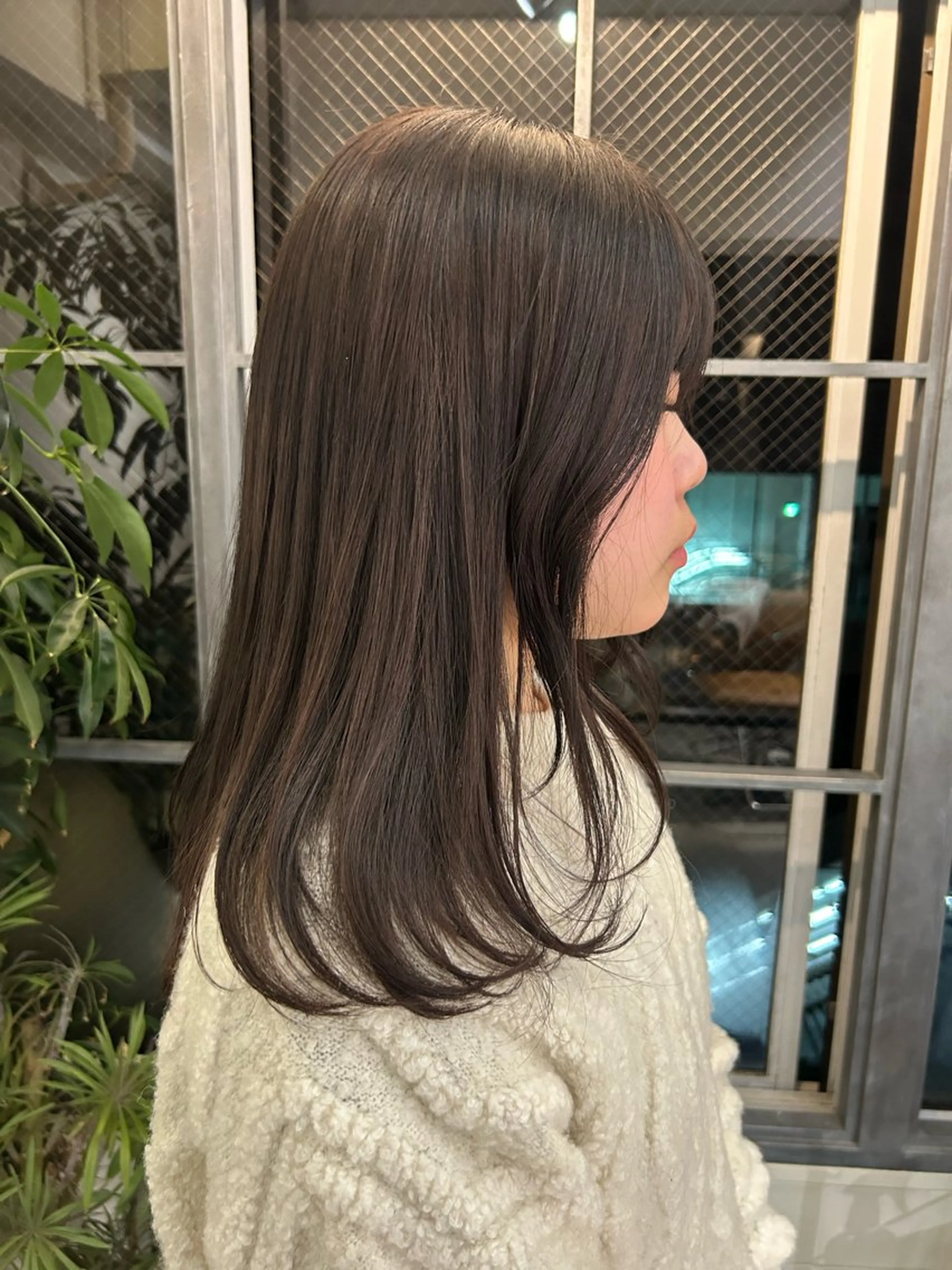 セミロング カラー 透明感カラー トリートメント 透明感似合わせカラー 🍀あかり🍀のヘアスタイル