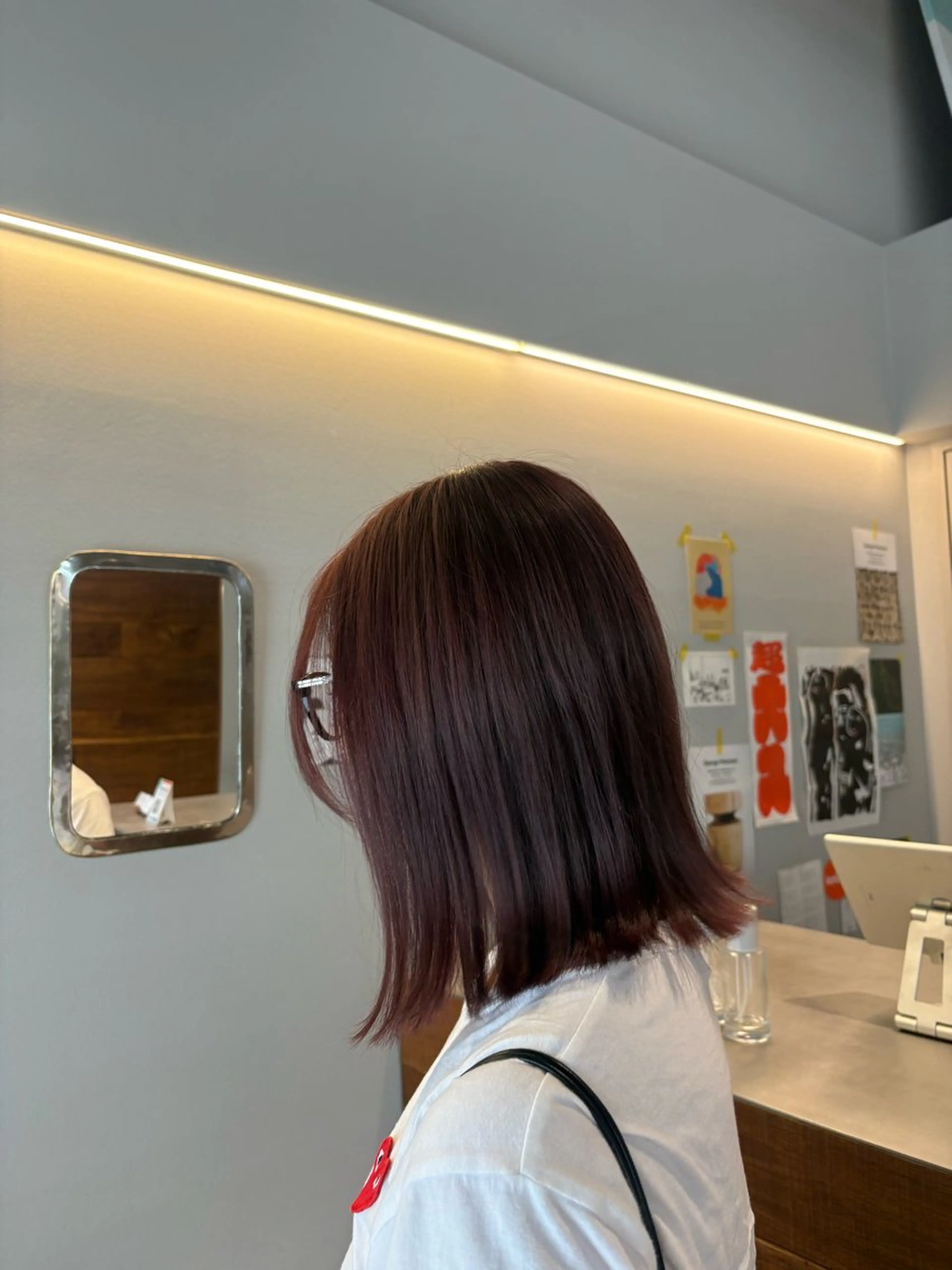 ミディアム 上野 桜果のヘアスタイル