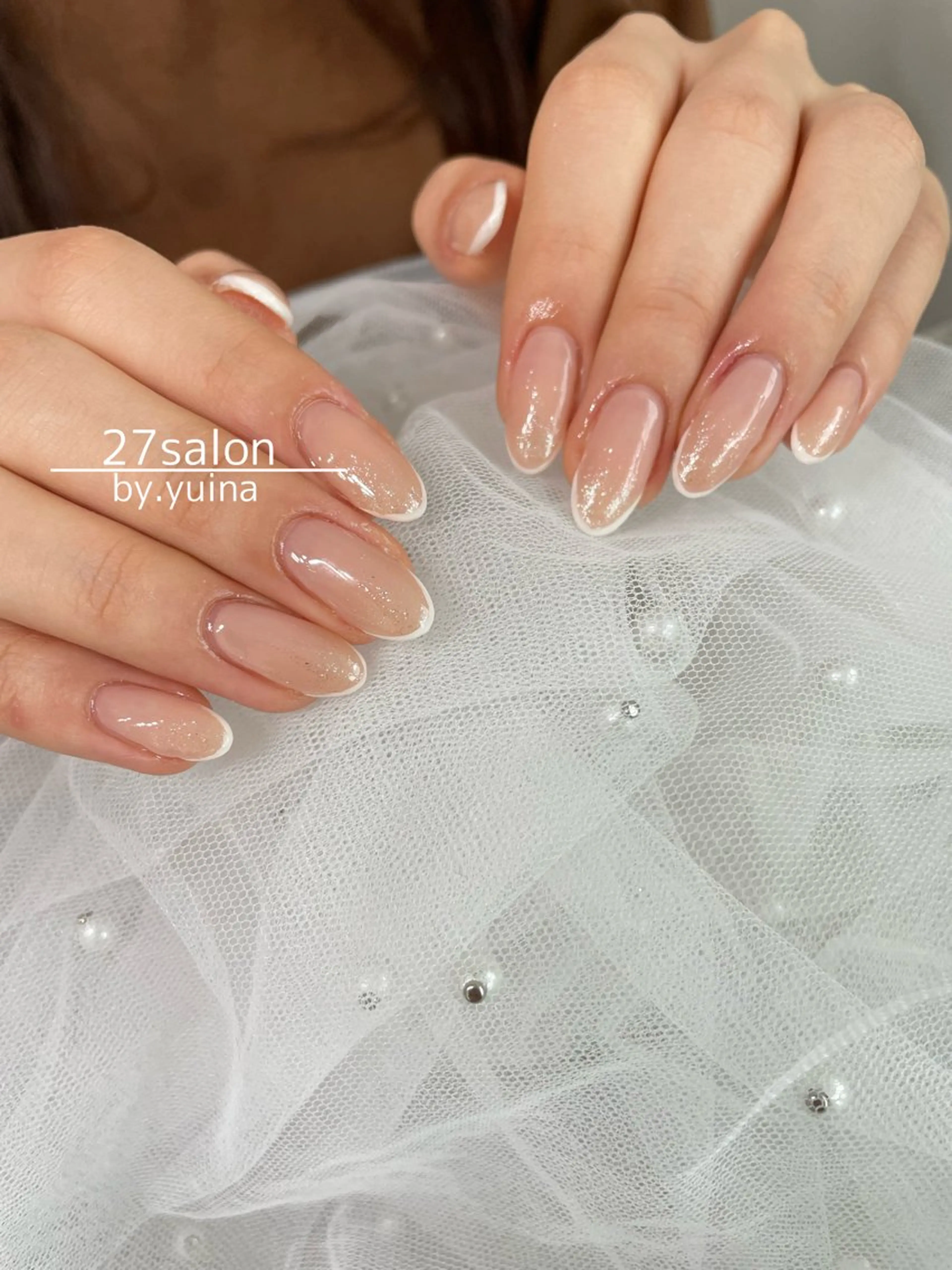 ネイル フレンチネイル ハンドネイル 27salon yuinaのネイルデザイン