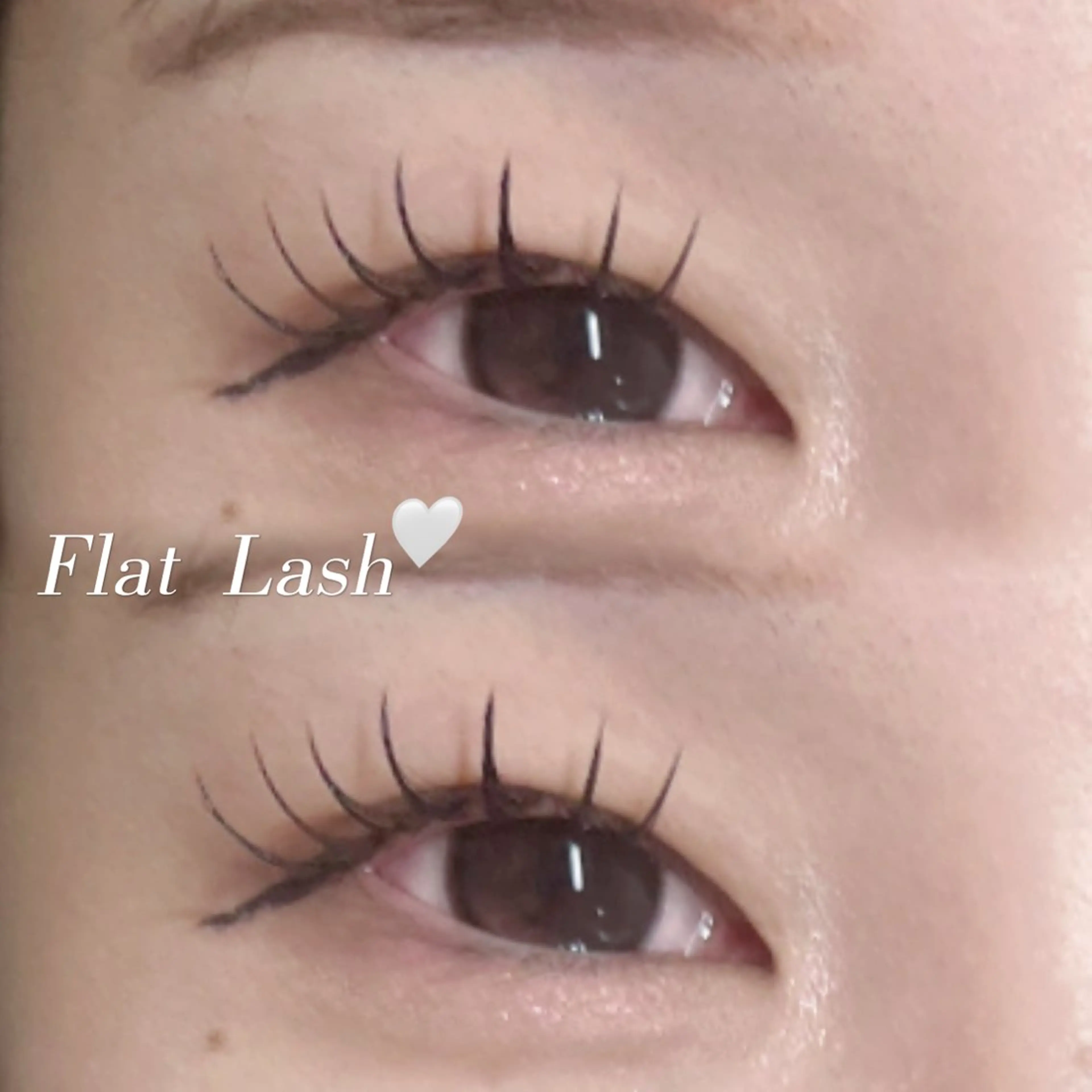 フラットラッシュ140本➕束感仕上げの写真