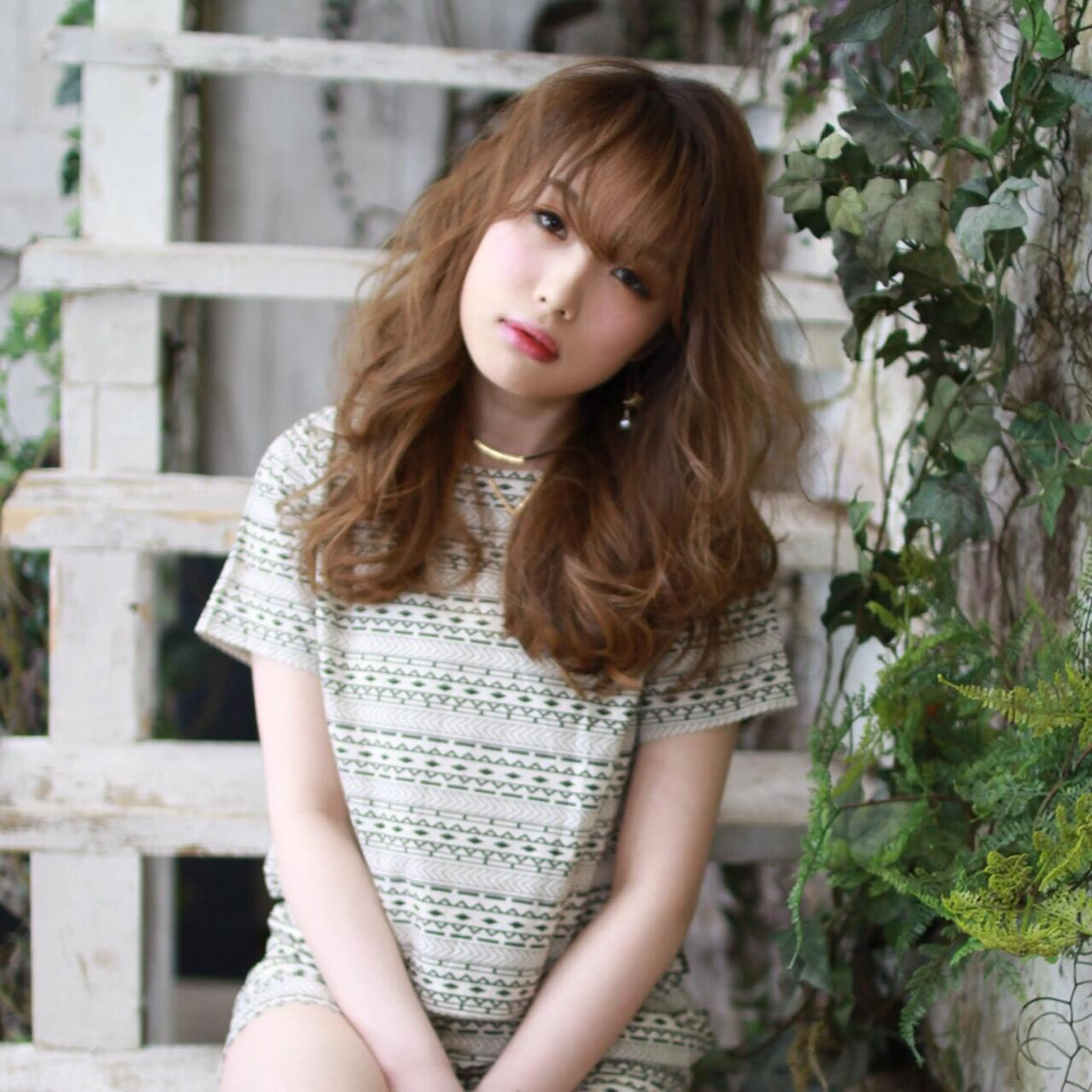 ロング カラー 神野 雅樹のヘアスタイル