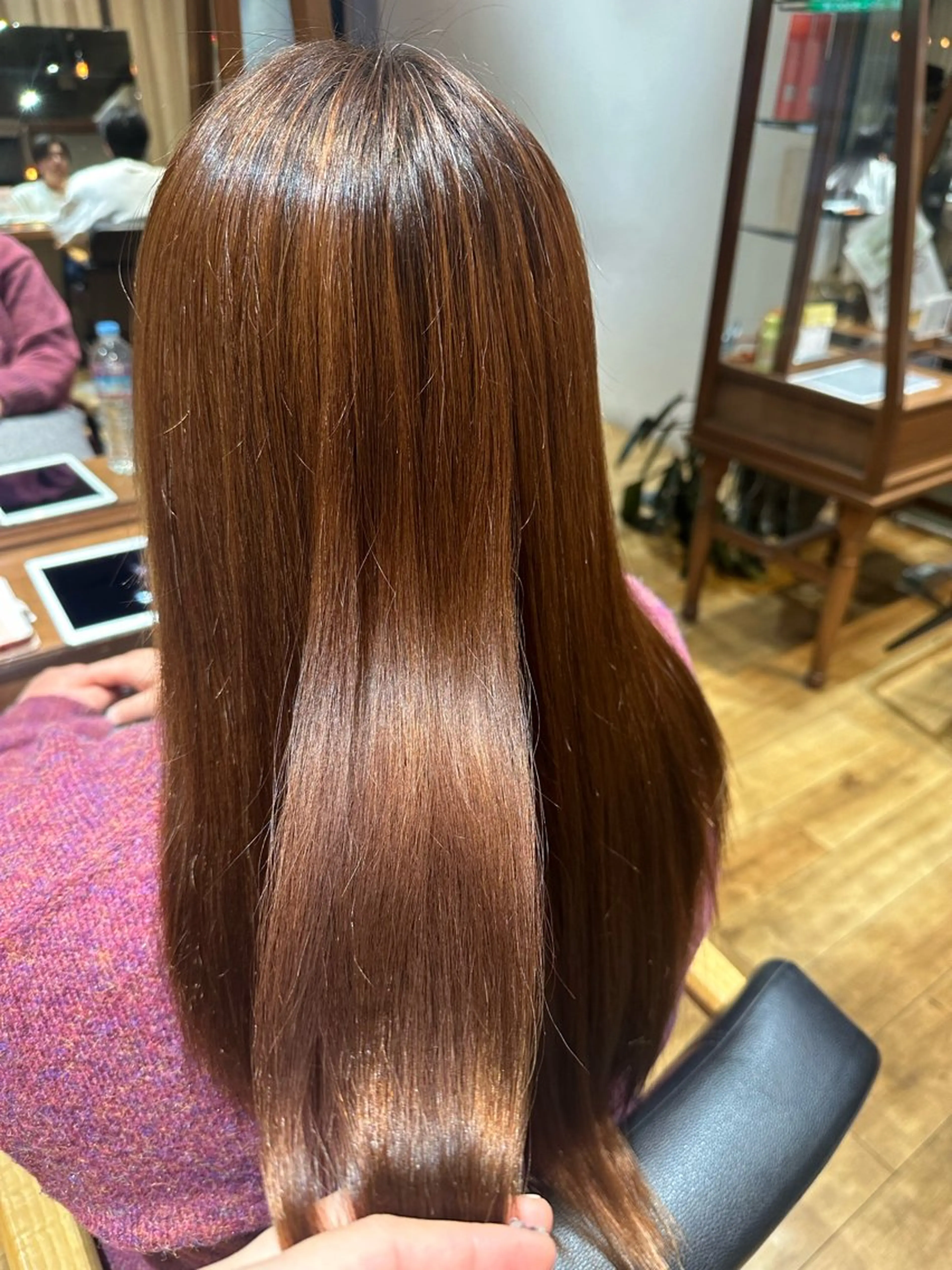 ロング カット 縮毛矯正 いまじゅく あおいのヘアスタイル