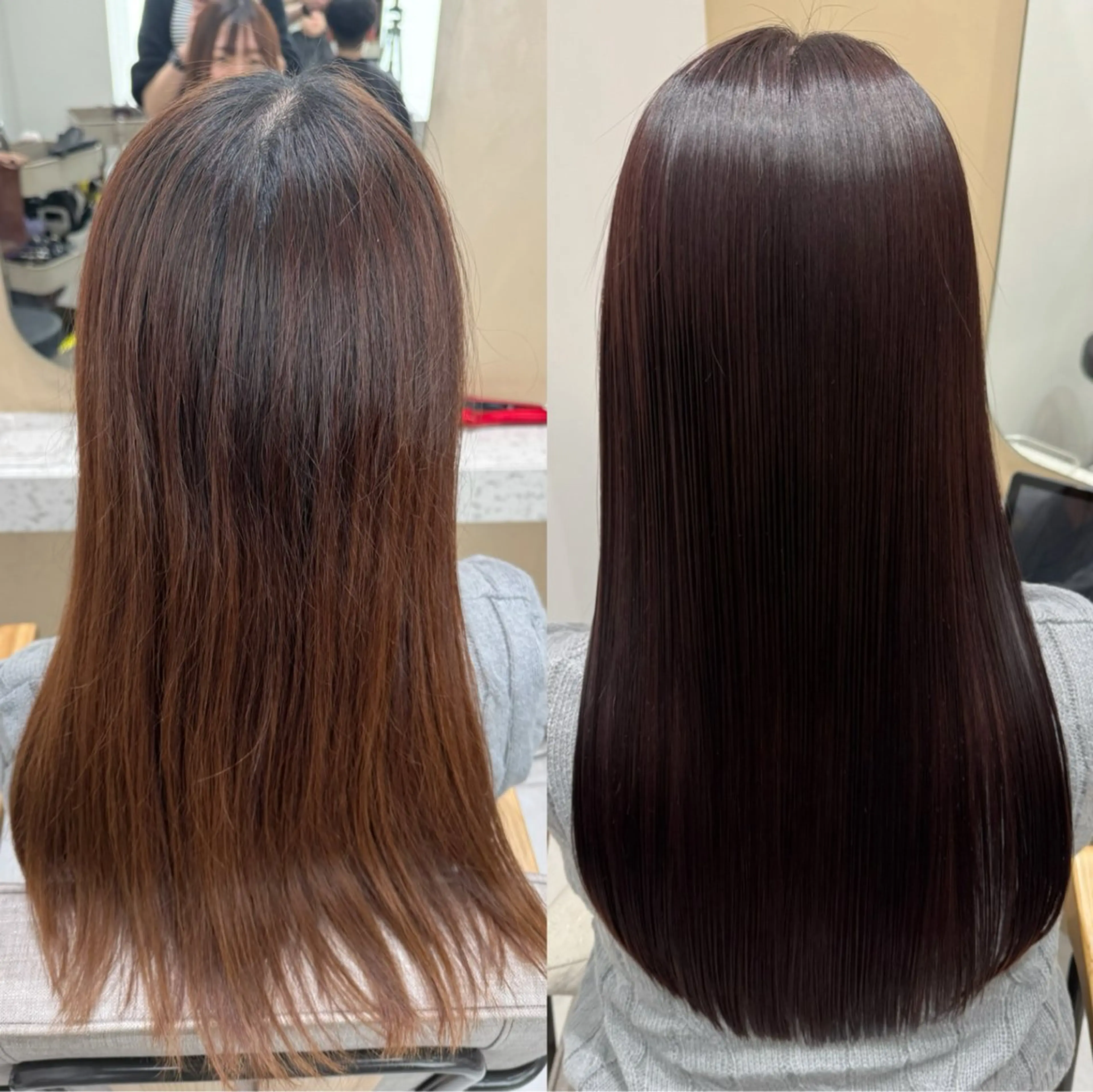 ロング カット 縮毛矯正 トリートメント 🌜美髪矯正/艶髪 /ボブ/こころ🌛のヘアスタイル