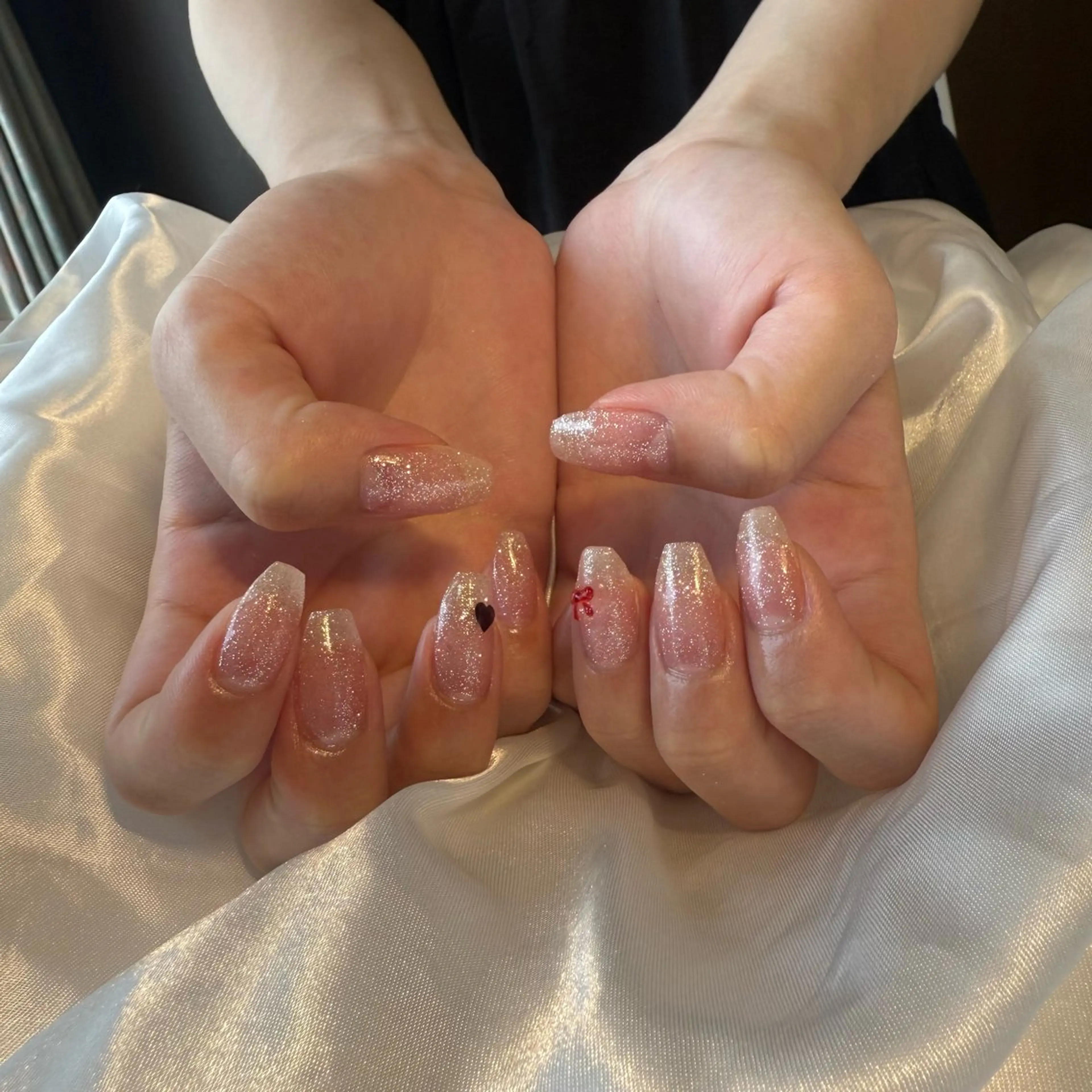 ネイル フラッシュネイル リボン bylily yuriのネイルデザイン