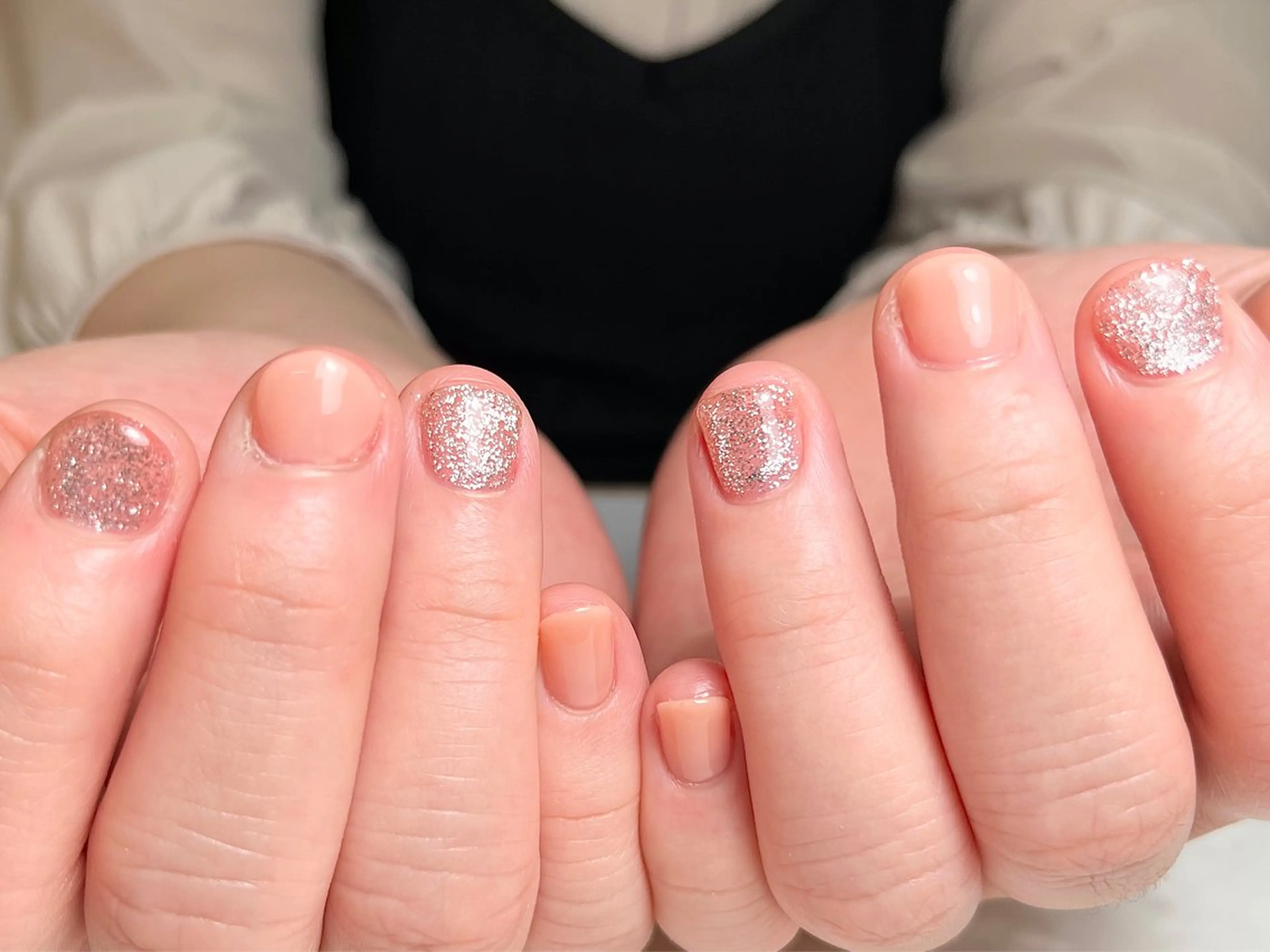 ネイル ジェルネイル ラメ(グリッター) ワンカラーネイル コエリネイル &エステのネイルデザイン