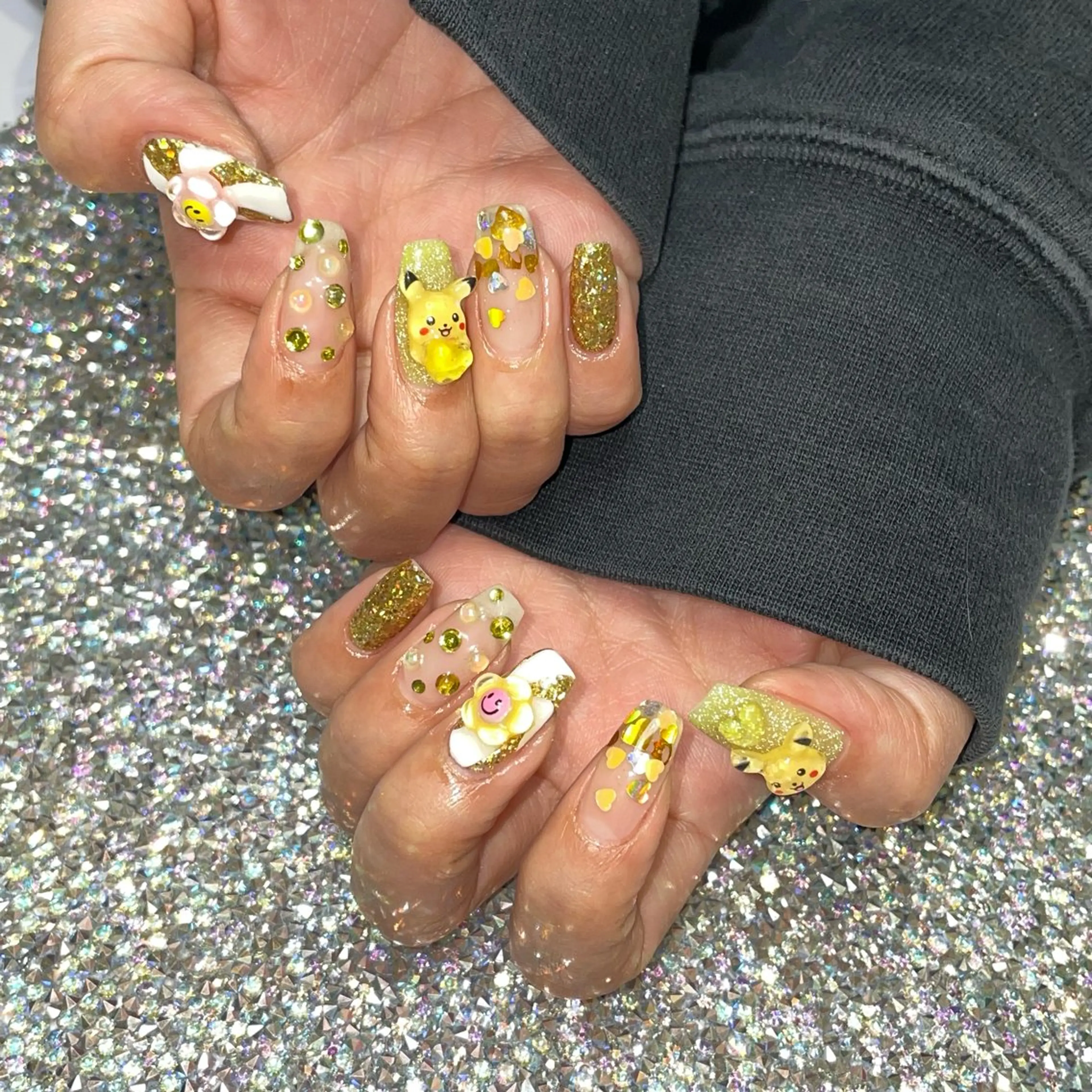 ネイル ハンドネイル RICO Nail パーツつけ放題🌈のネイルデザイン