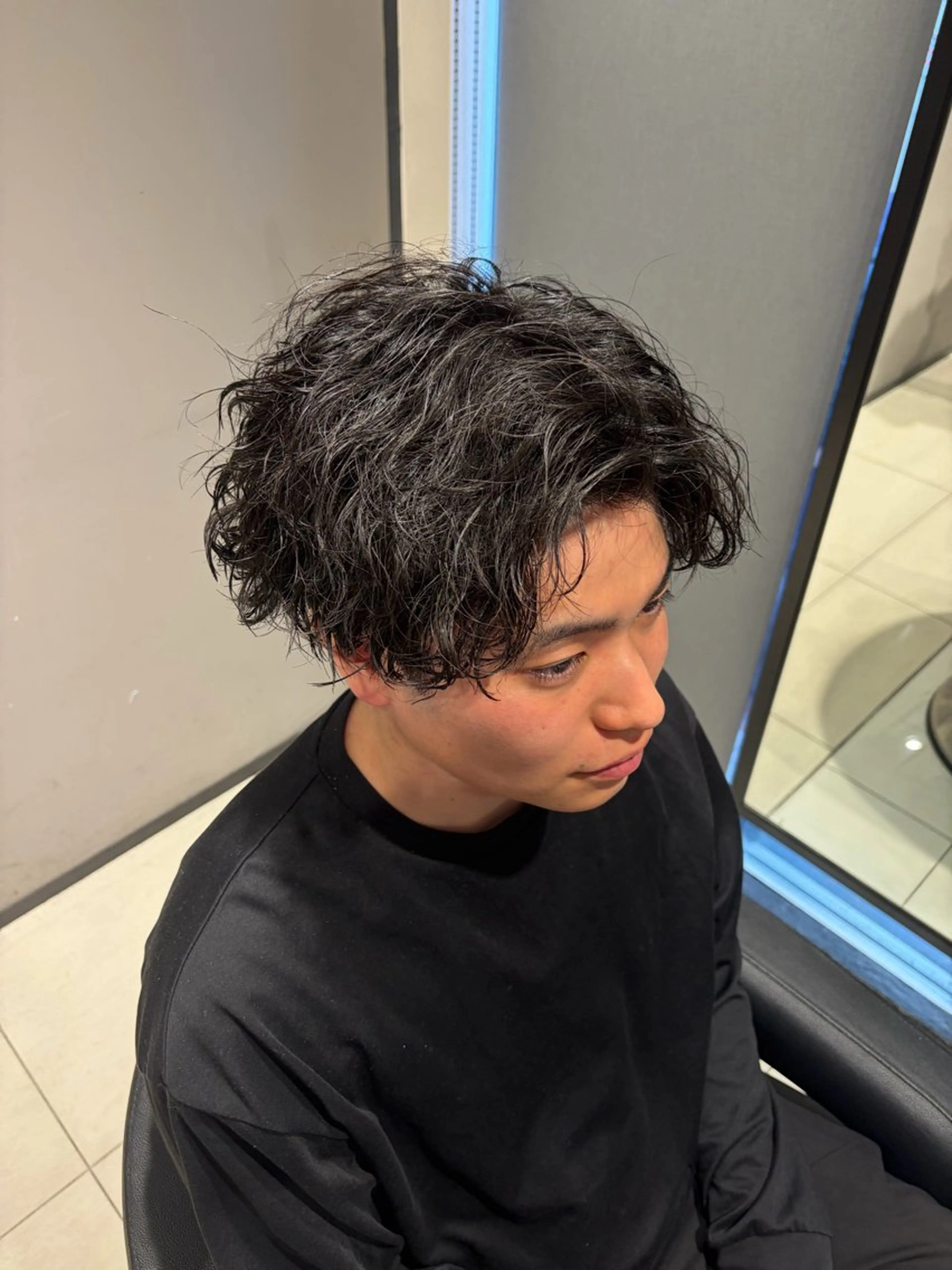 パーマ メンズ 波巻きパーマ カット パーマ トリートメント 関内/メンズパーマ/ 男性専門/菊池蒼大のヘアスタイル