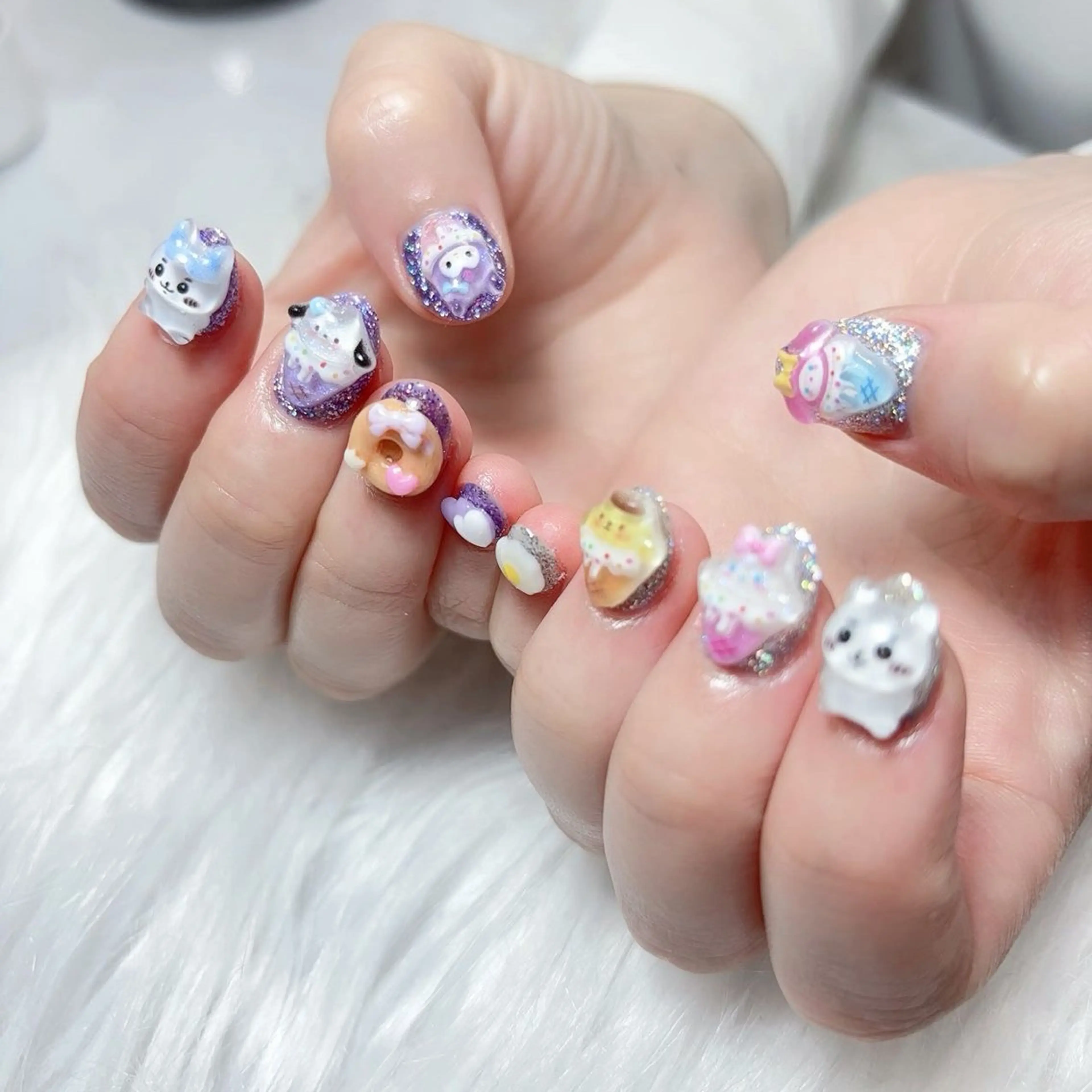 ネイル ハート 韓国ネイル 夏ネイル ワンホンネイル Melody Nail所属・Melody  3D/スカルプ専門店のネイルデザイン