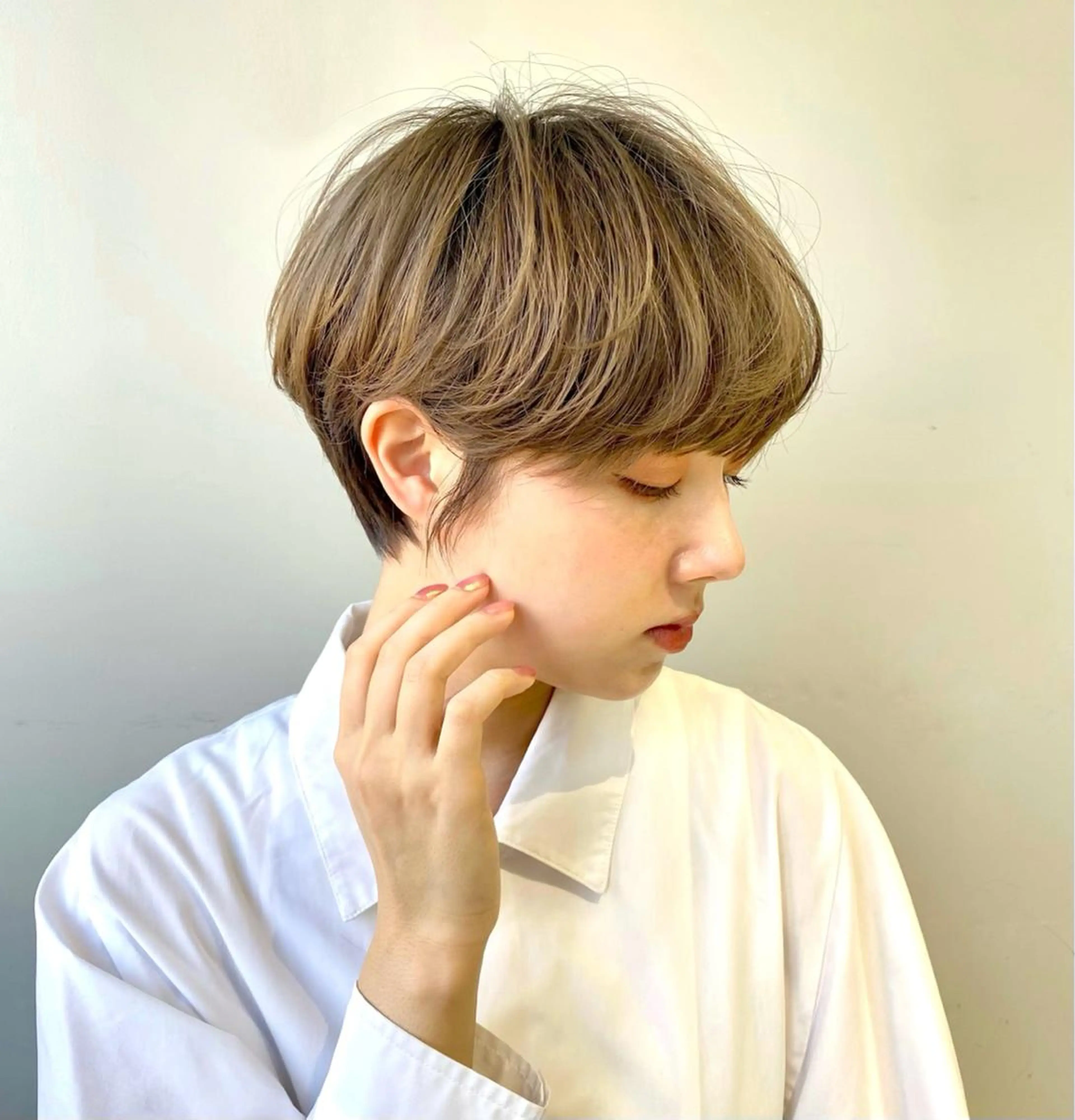 ショート ヘアカラー トリートメント 骨格診断で絶対可愛い ✨丸みショート✨凌弥のヘアスタイル