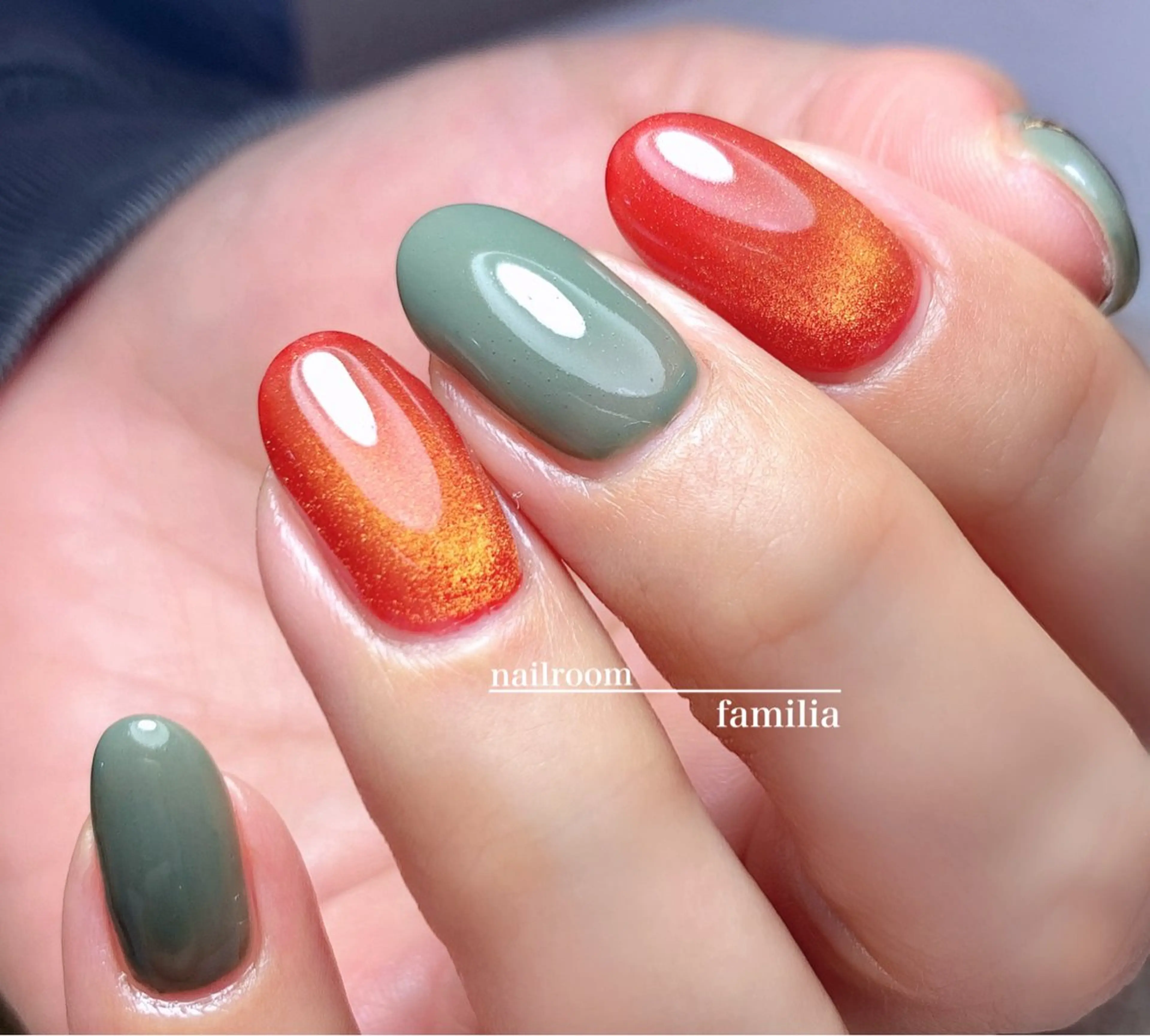 ネイル マグネットネイル ハンドネイル -nailroom- familiaのネイルデザイン