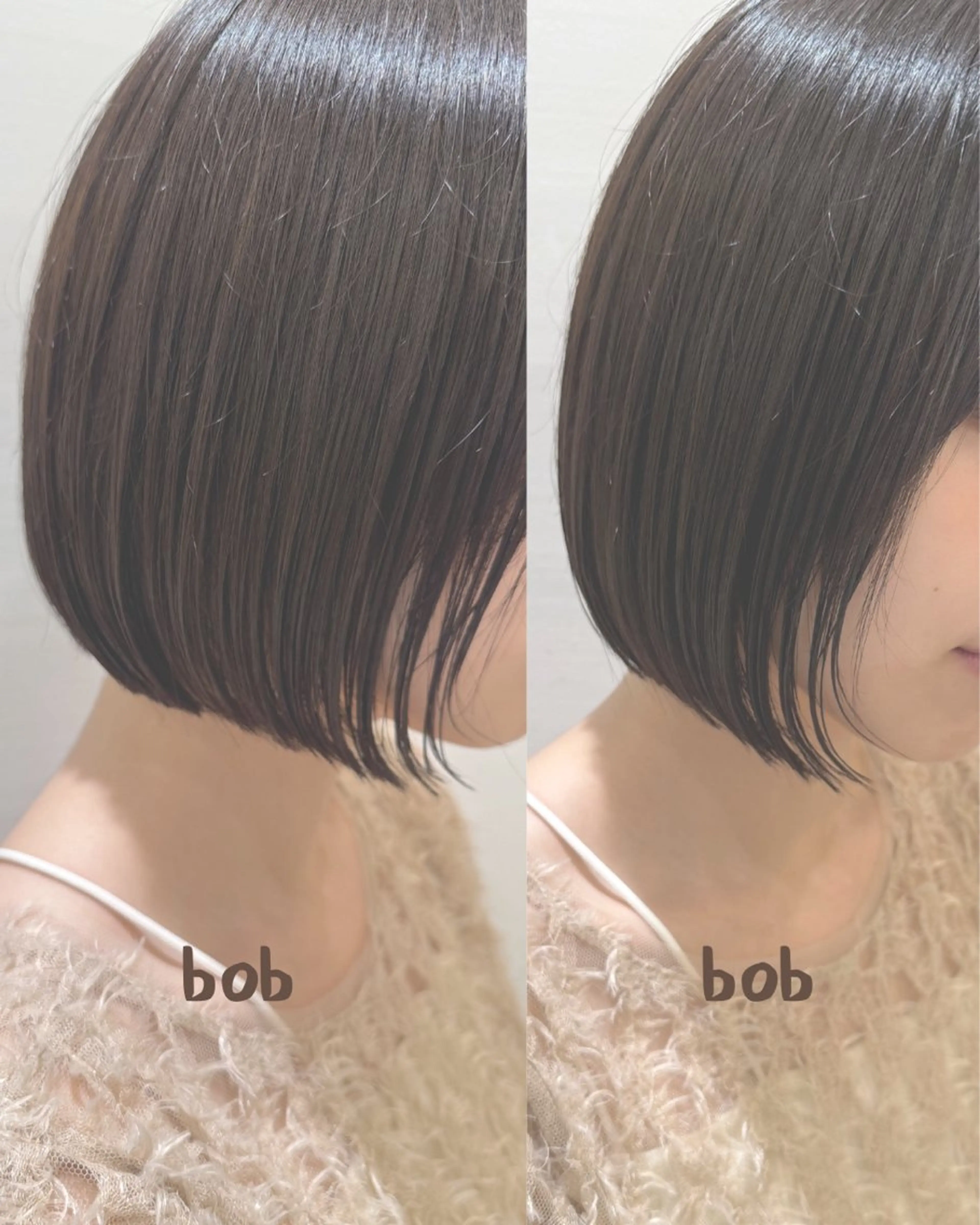 ミディアム カット 松下仁美 /切りっぱなしボブのヘアスタイル