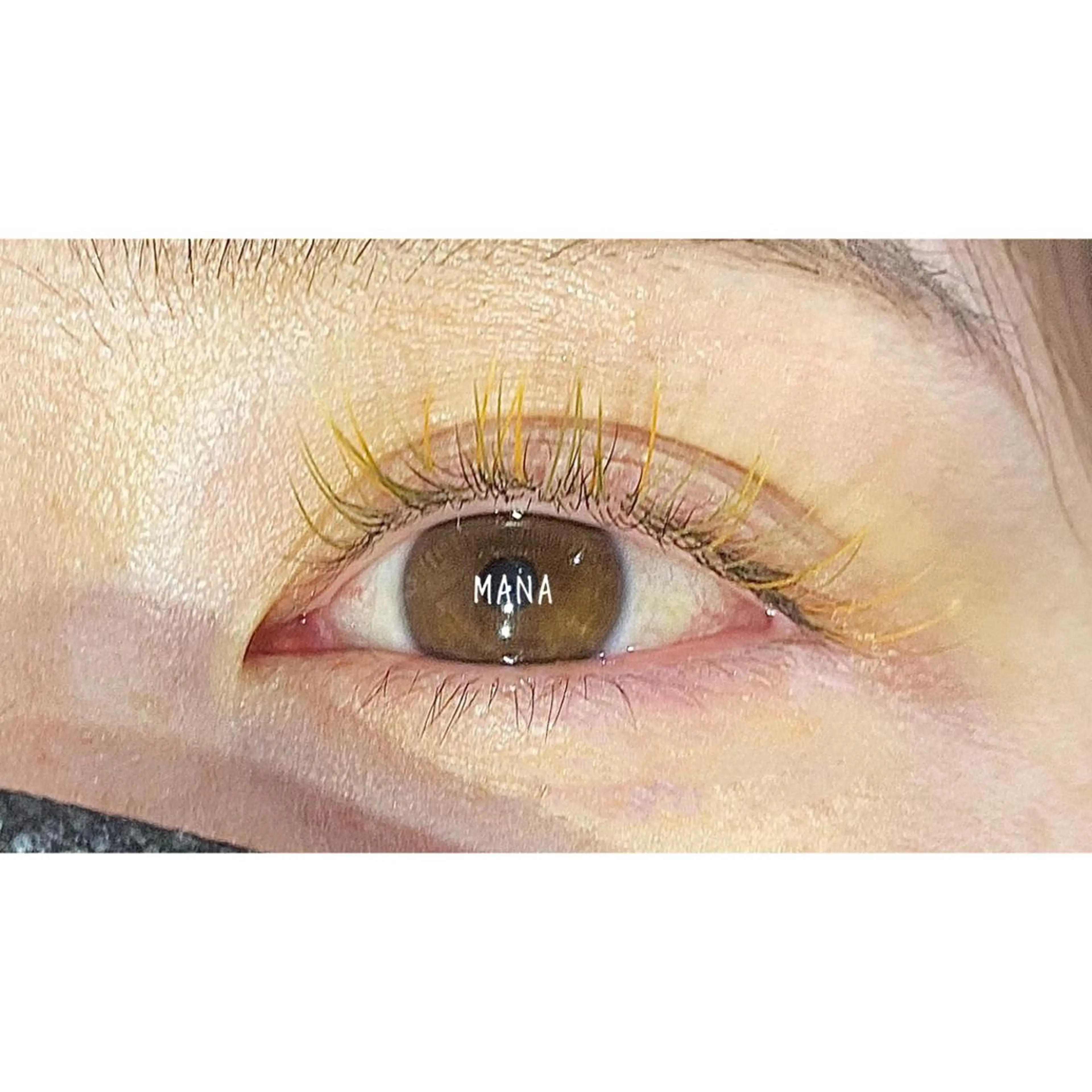 カラー マツエク・マツパ ブラウンカラー オレンジ カラーマツエク ツメイク船橋店★ manamiのマツエク・マツパデザイン