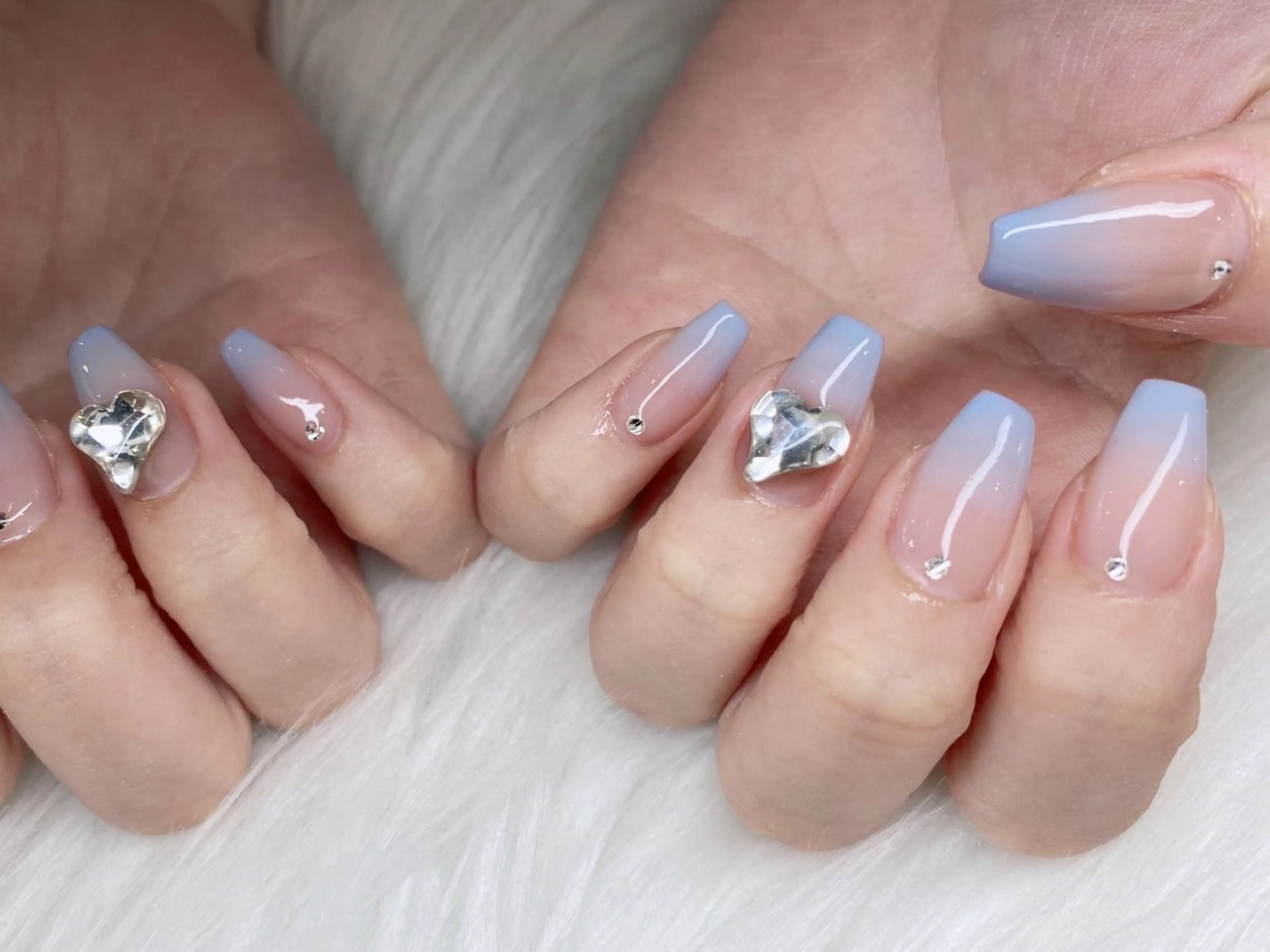 ネイル 水色 Calla Lily 高橋のネイルデザイン