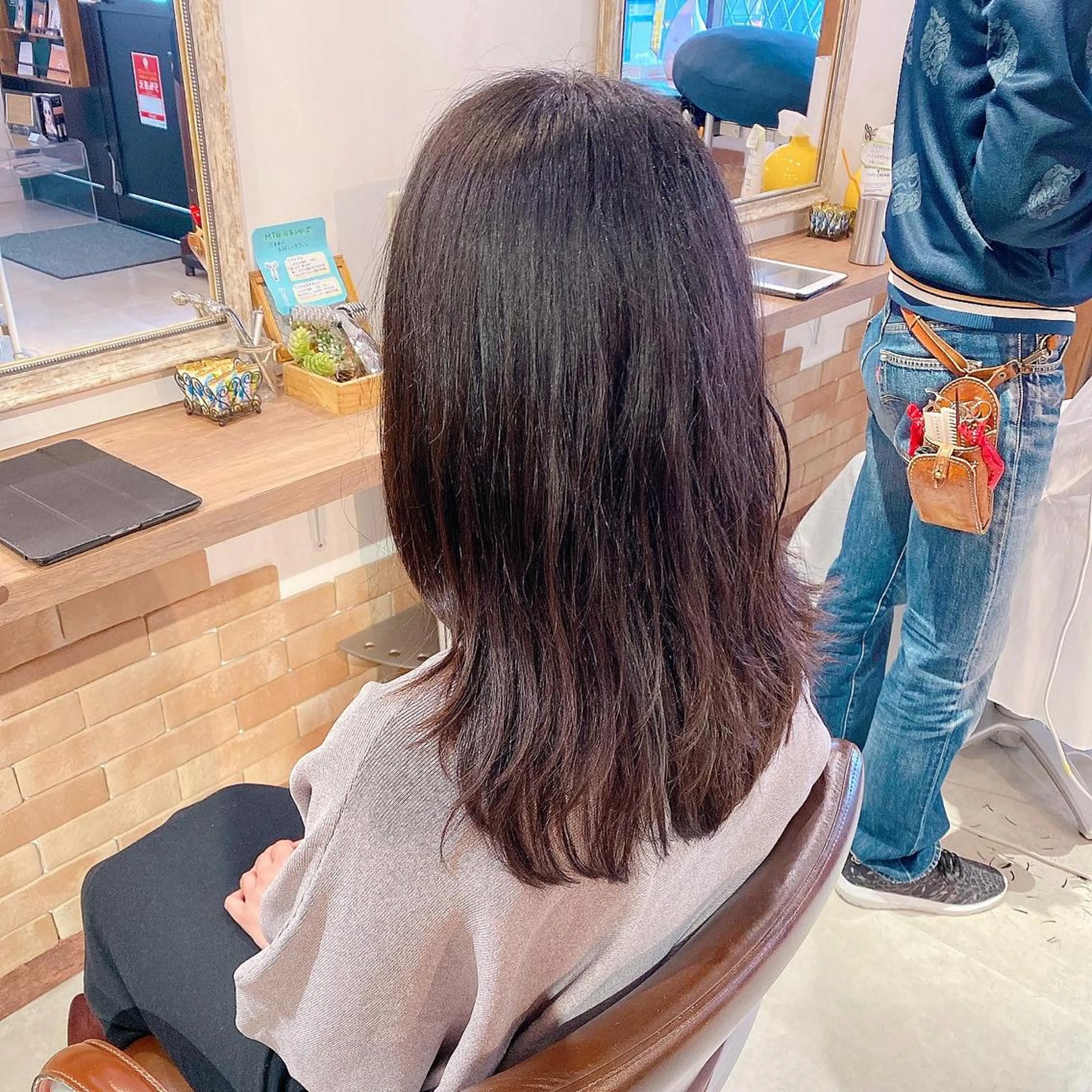 ロング レイヤーカット ローレイヤー 髪質改善特化 安東駿介のヘアスタイル