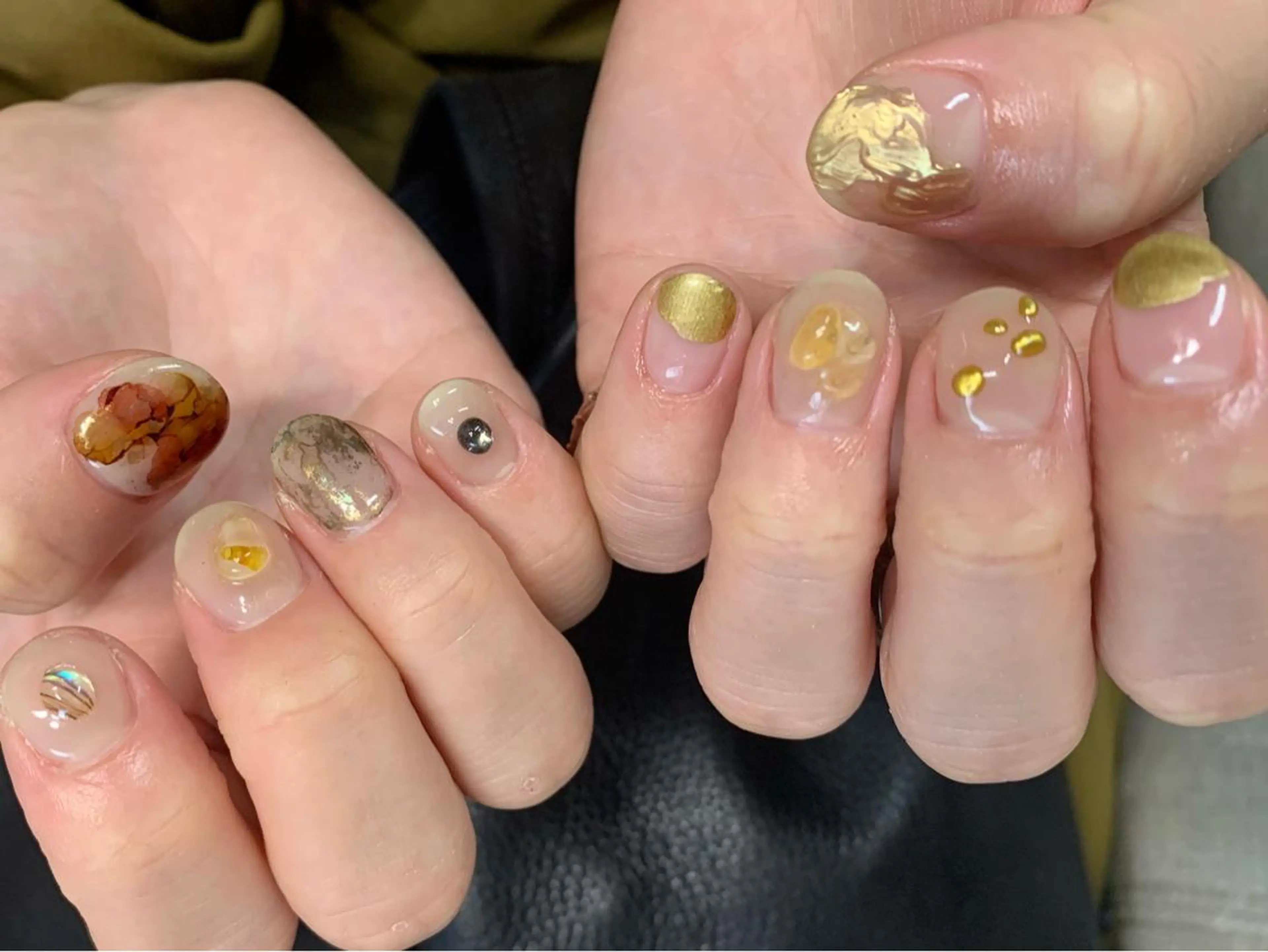 ネイル アートネイル オーロラネイル クリアネイル フットネイル フレンチネイル ハンドネイル アトリエ １０３のネイルデザイン