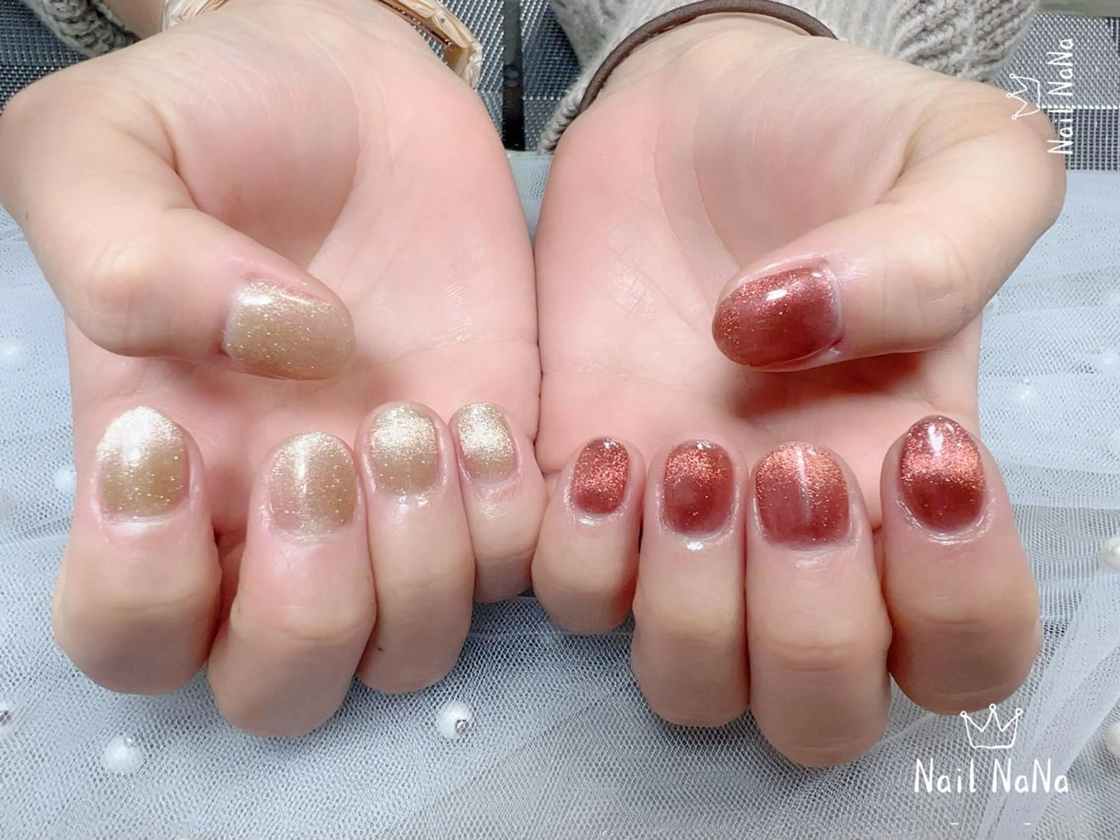 ショート カラー ネイル ハンドネイル Nail NaNaのネイルデザイン