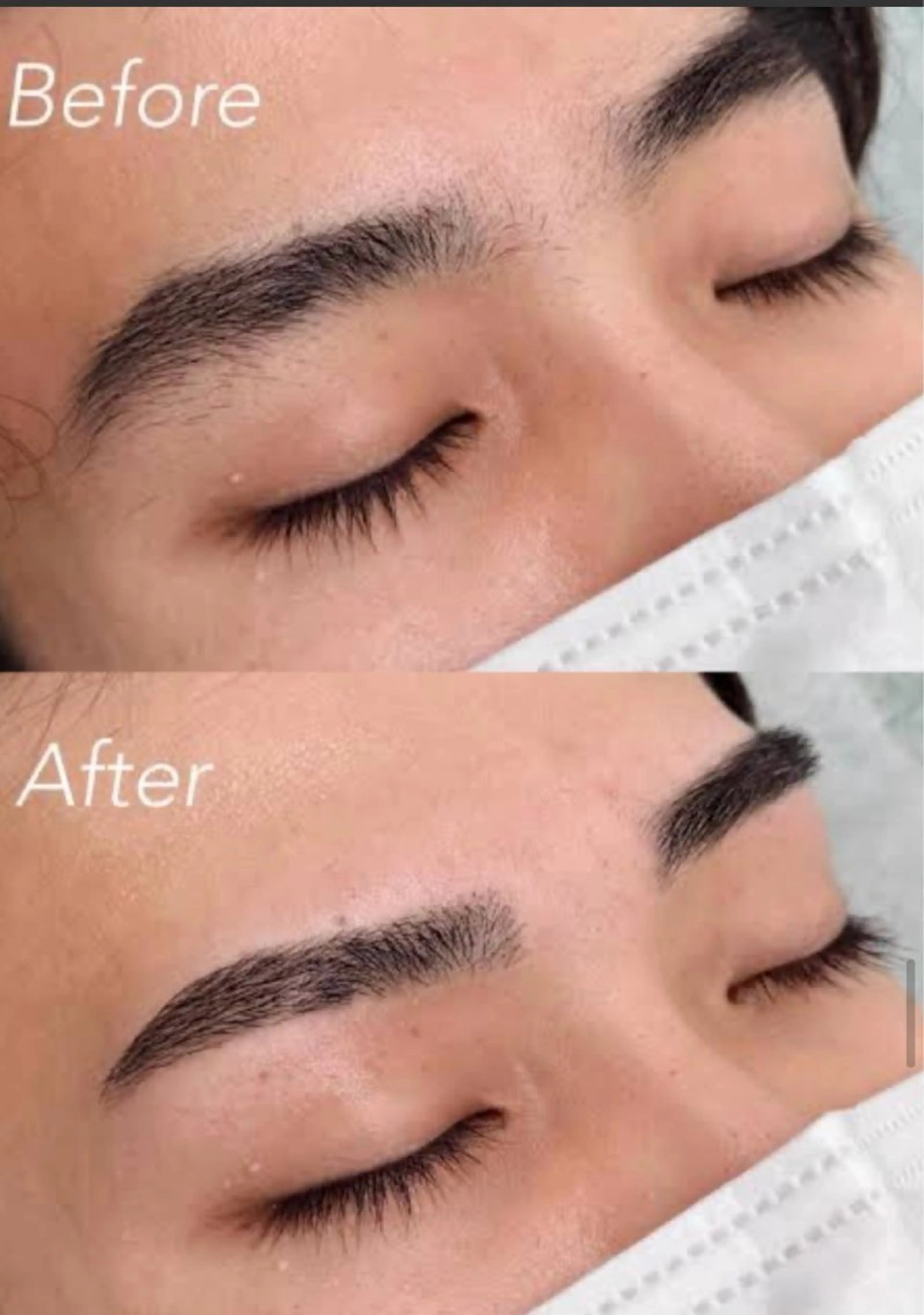 (men's)眉スタイリングの写真