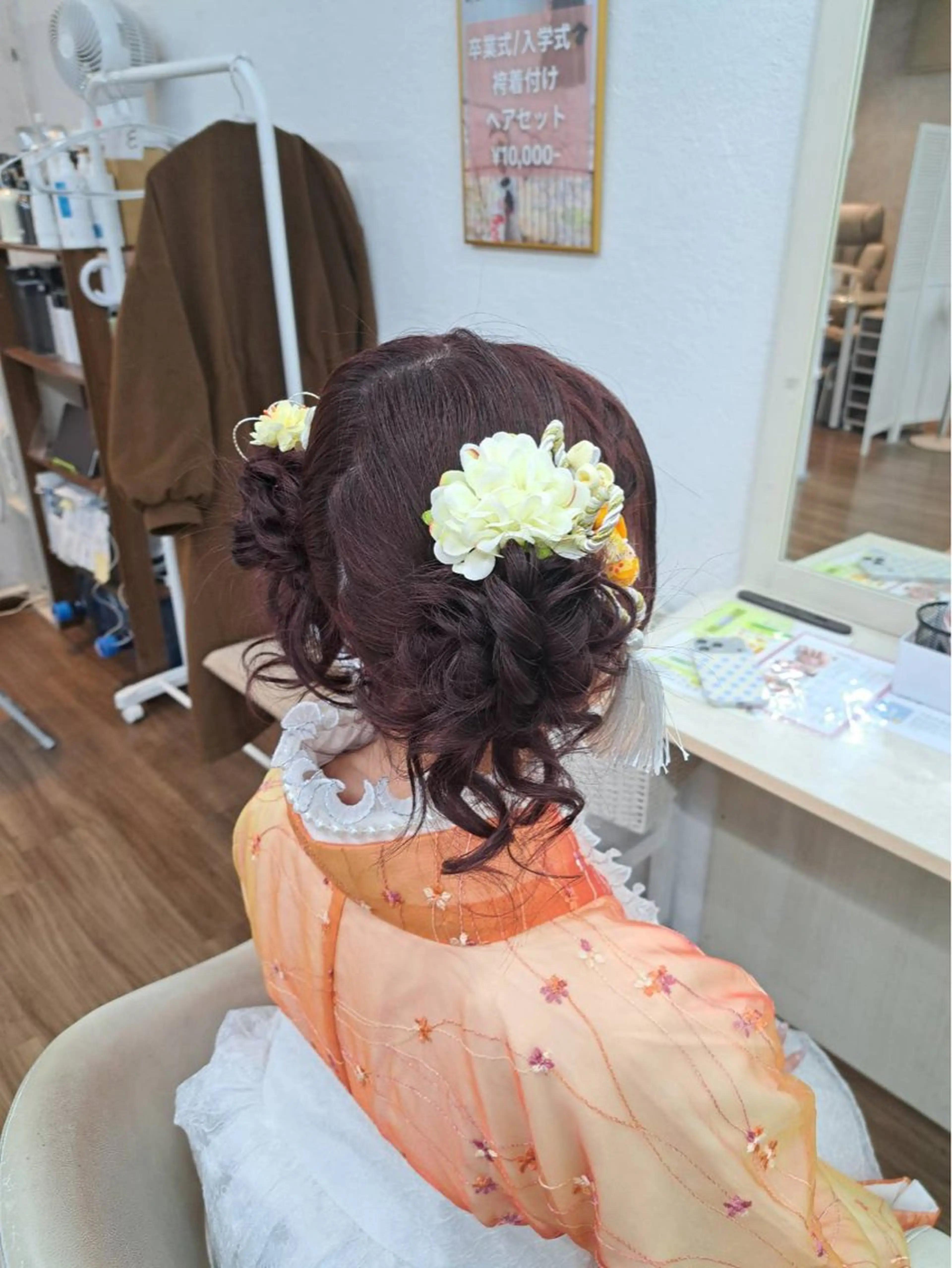 セミロング ヘアセット GLOSS 心斎橋 山上のヘアスタイル