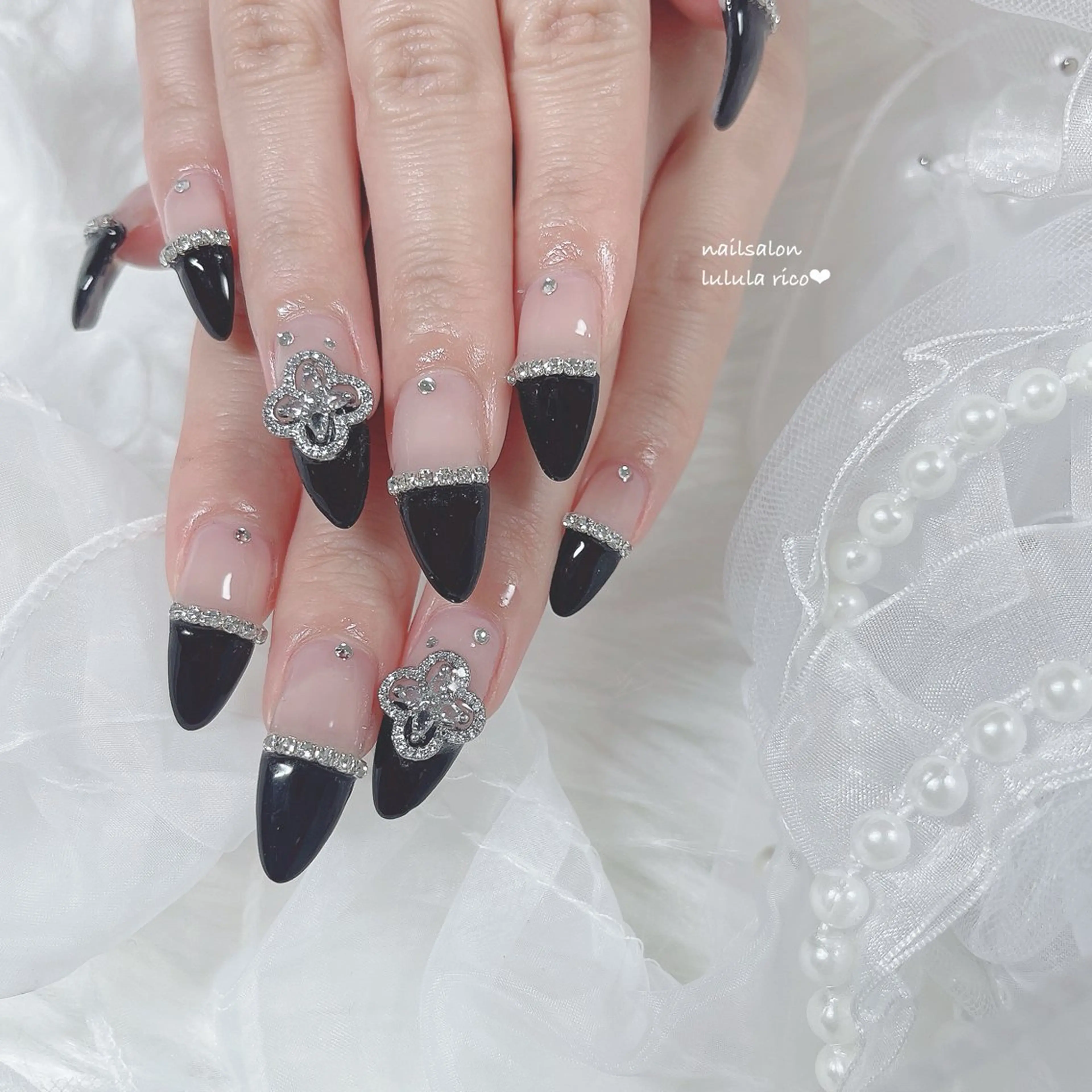 ネイル フレンチネイル ガーリー 韓国ネイル 持ち込み ワンホンネイル lulula ricoのエステ・リラクイメージ