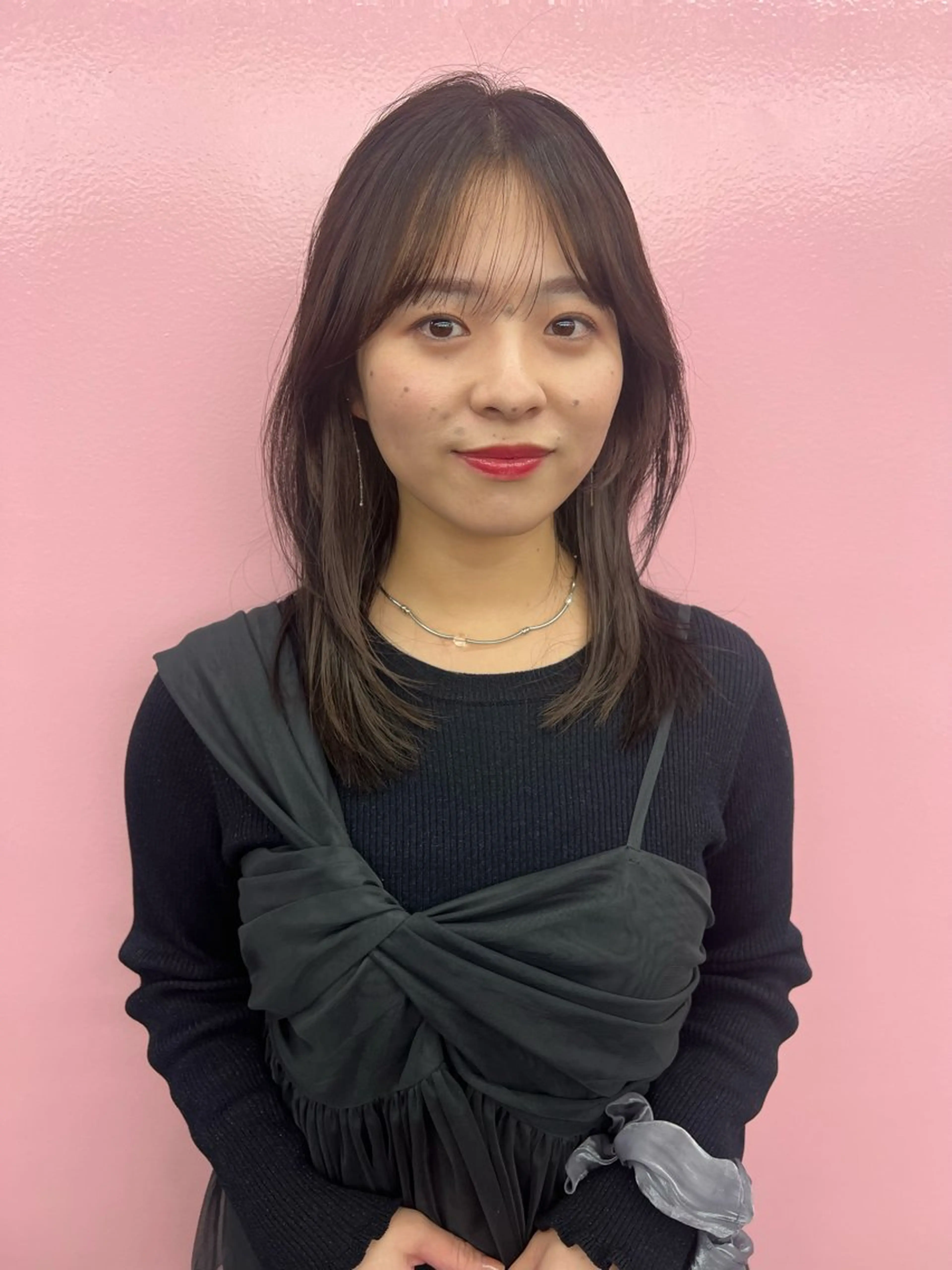 セミロング カット ヘアカラー トリートメント haruka /透明感カラーのヘアスタイル