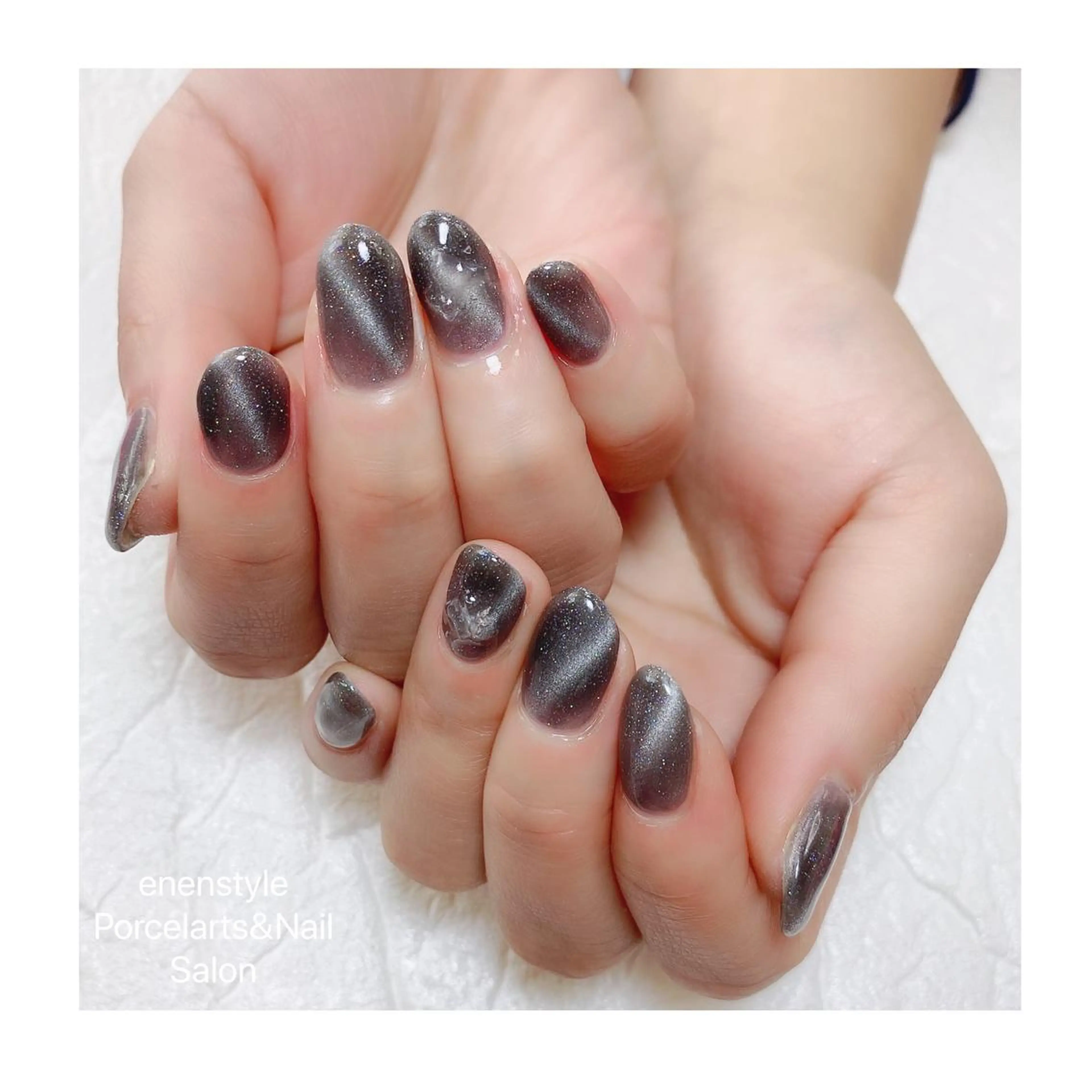 ミディアム ネイル ハンドネイル 👑enen style👑のネイルデザイン