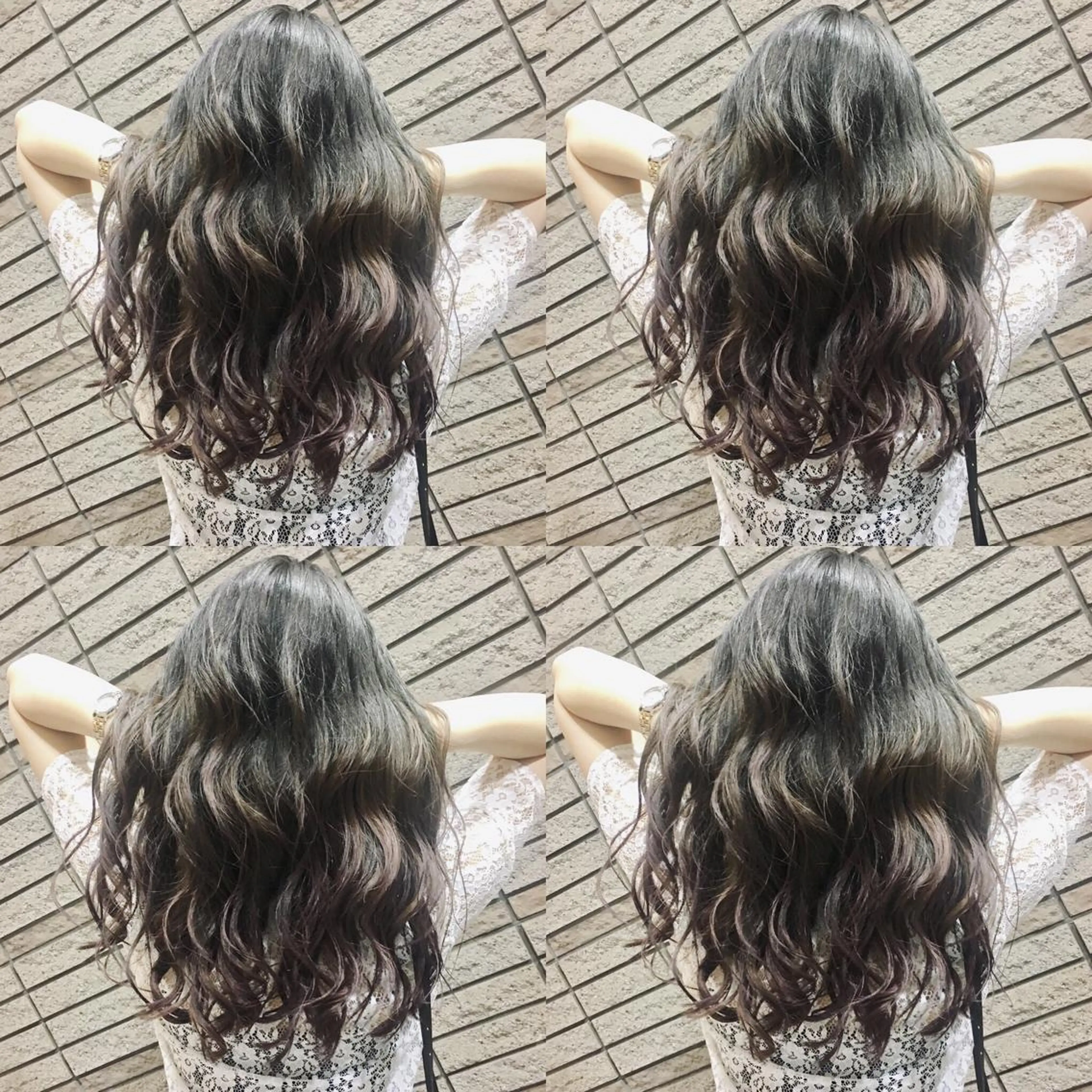 ロング カラー バレイヤージュ グレージュ イルミナカラー レイヤーカット カット ヘアカラー N° jillva ♦️川端裕司♦️のヘアスタイル